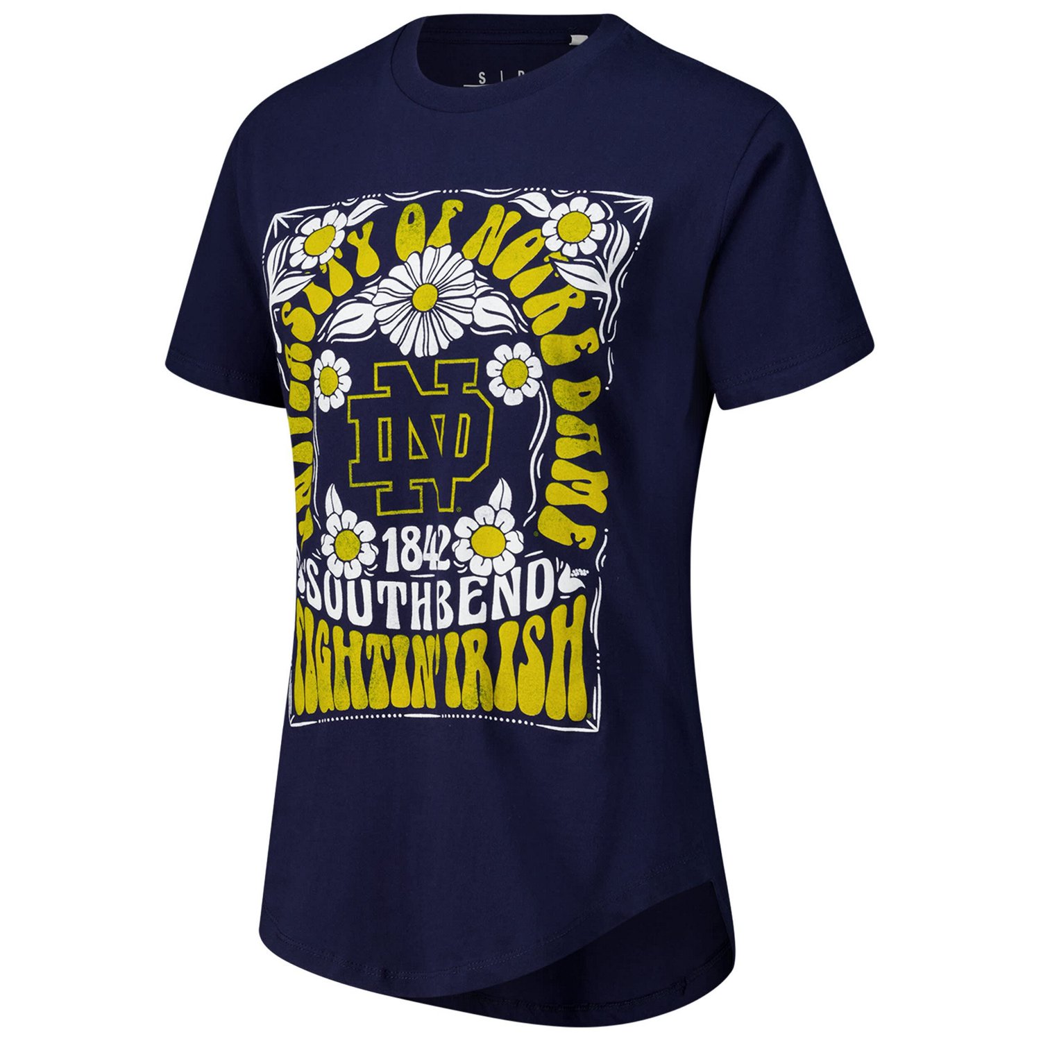 Pressbox Notre Dame Fighting Irish Irvine Floral Team Color T-Shirt                                                              - view number 2
