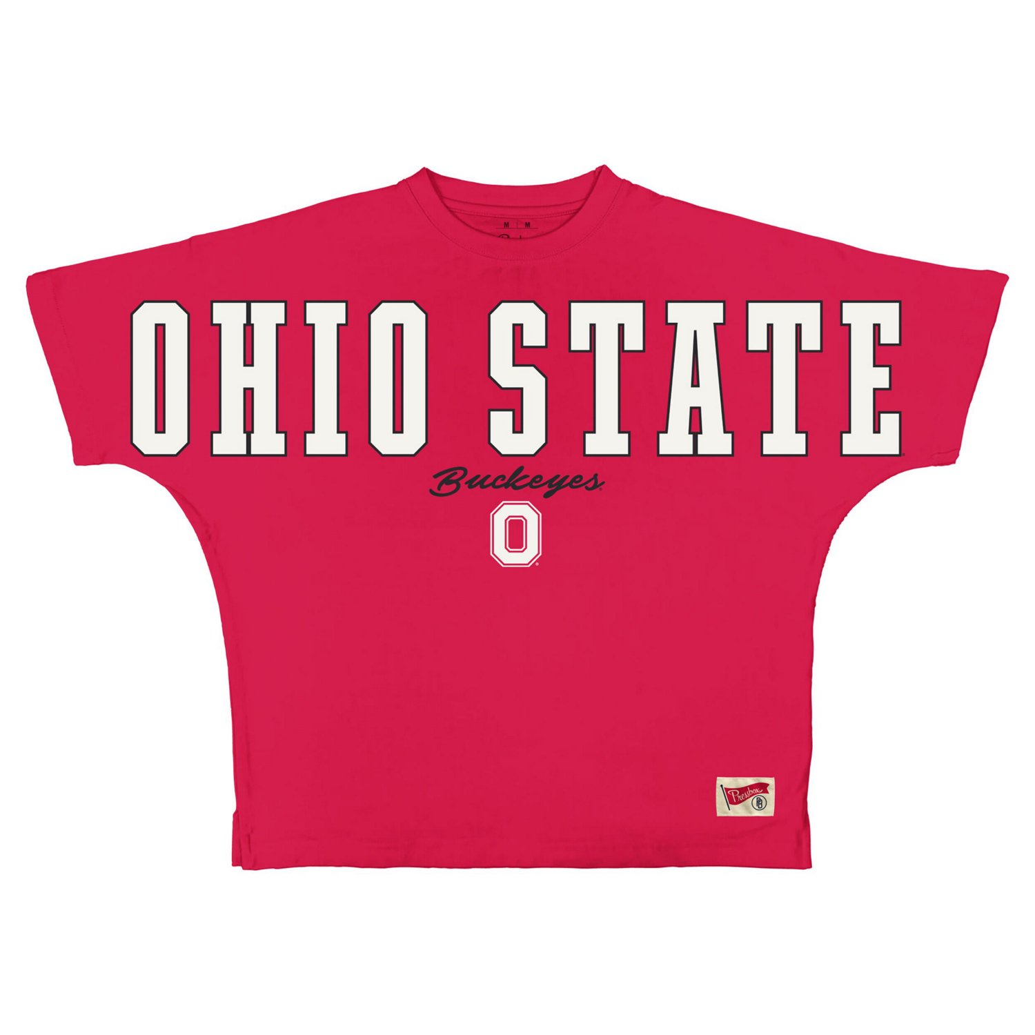 Pressbox Ohio State Buckeyes Flannigan Oversized T-Shirt