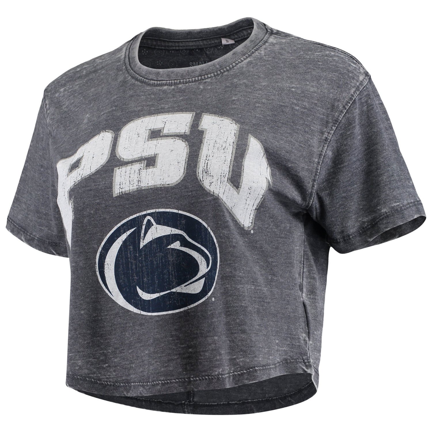 Pressbox Penn State Nittany Lions Edith Vintage Burnout Crop T-Shirt - view number 2