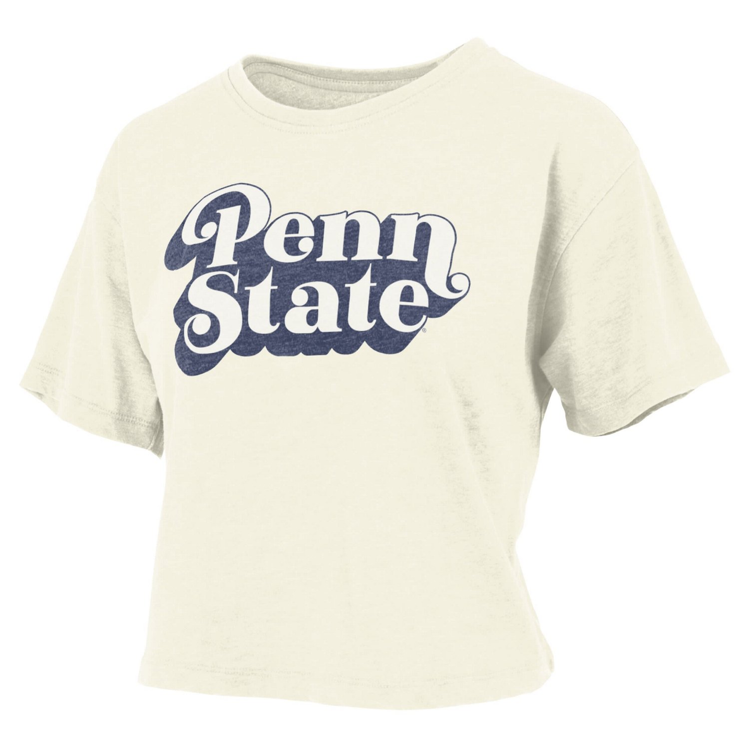 Pressbox Penn State Nittany Lions Vintage Easy Team Name Waist-Length T- Shirt