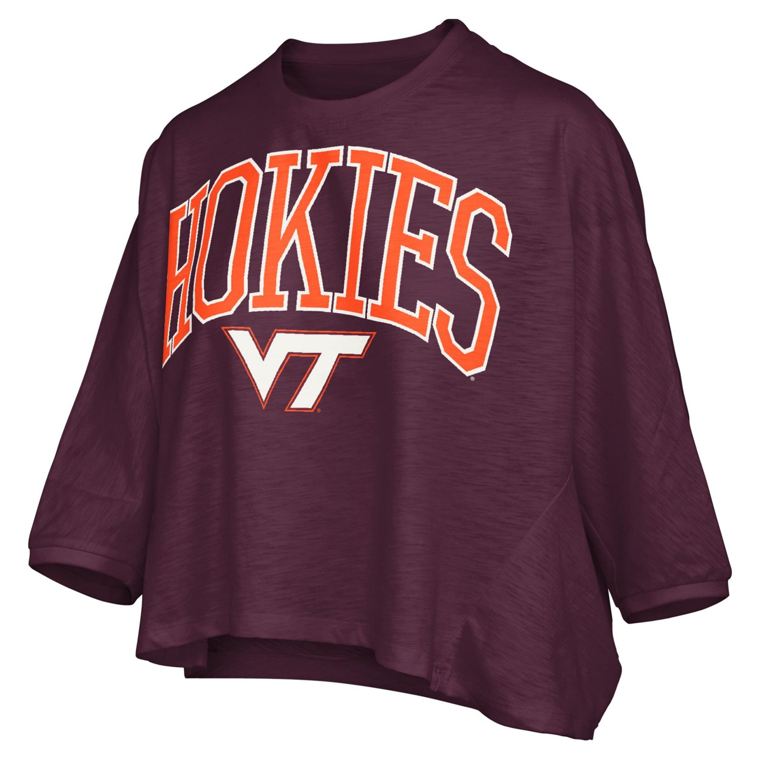 Pressbox Virginia Tech Hokies Midi Arch Over Logo Oversized T-Shirt - view number 2