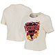 Pressbox Wisconsin Badgers Taylor Animal Print Cropped T-Shirt                                                                   - view number 1 selected