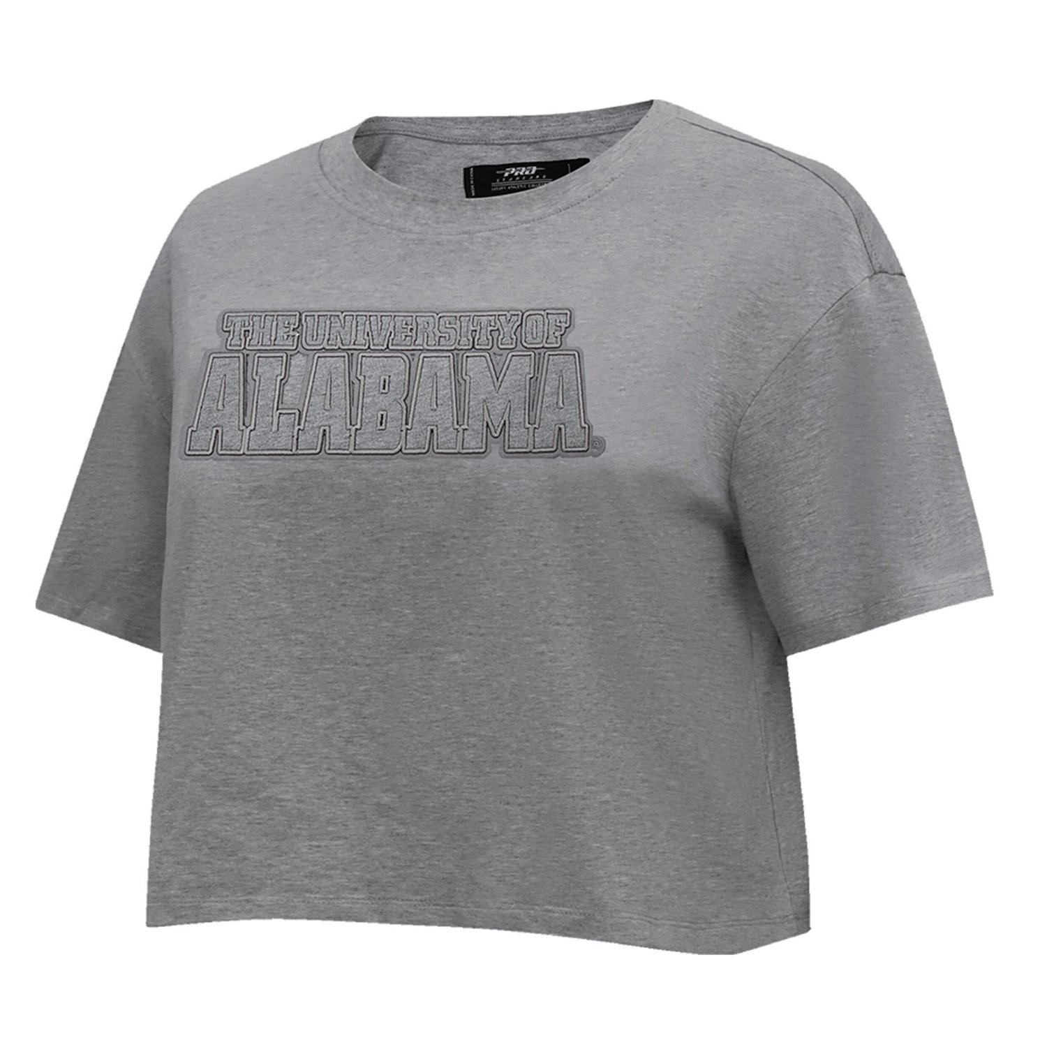 Pro Standard Alabama Crimson Tide Tonal Neutral Boxy Cropped T-Shirt