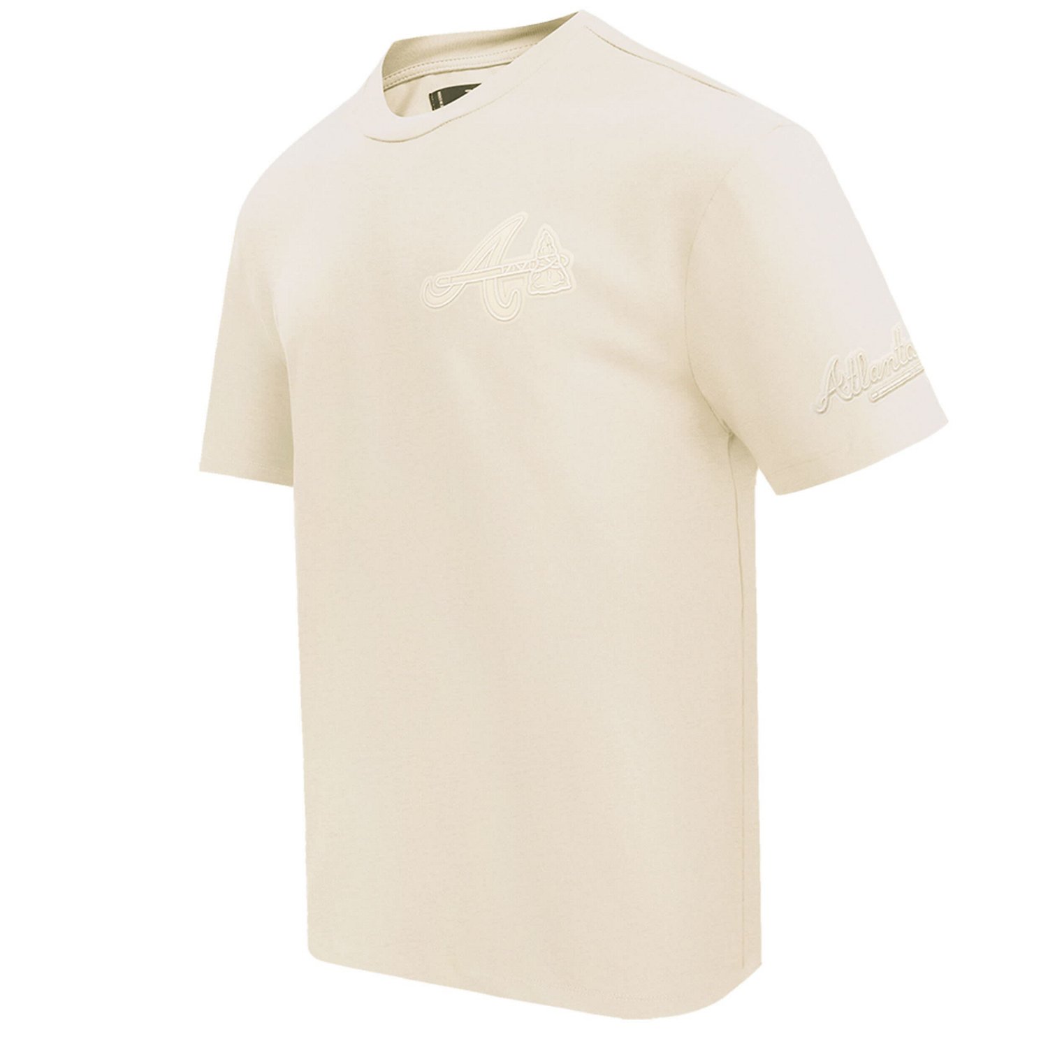 Pro Standard Atlanta Braves Neutral CJ Dropped Shoulders T-Shirt