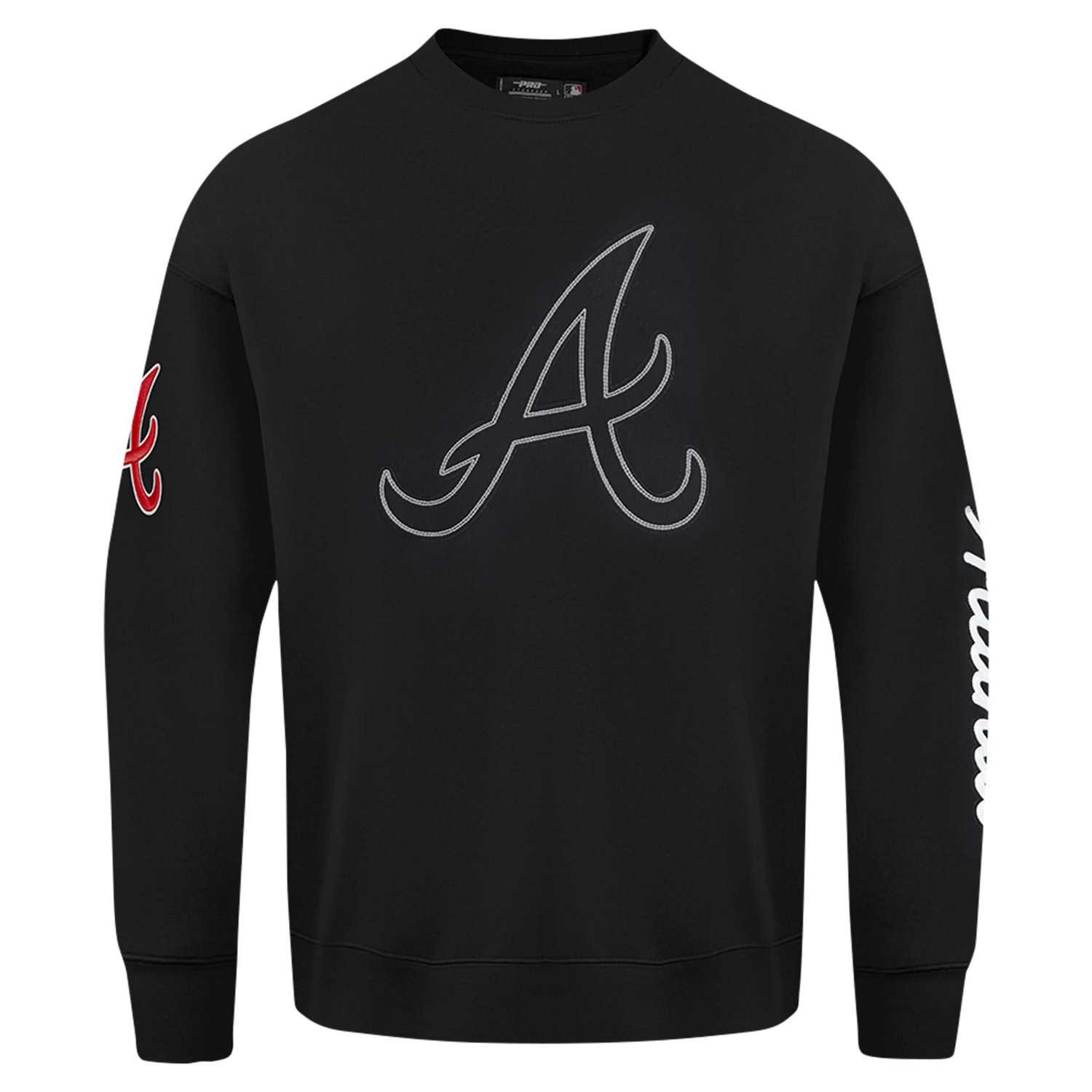 Pro Standard Atlanta Braves Paint The City Dropped Shoulder Pullover Sweatshirt - view number 4