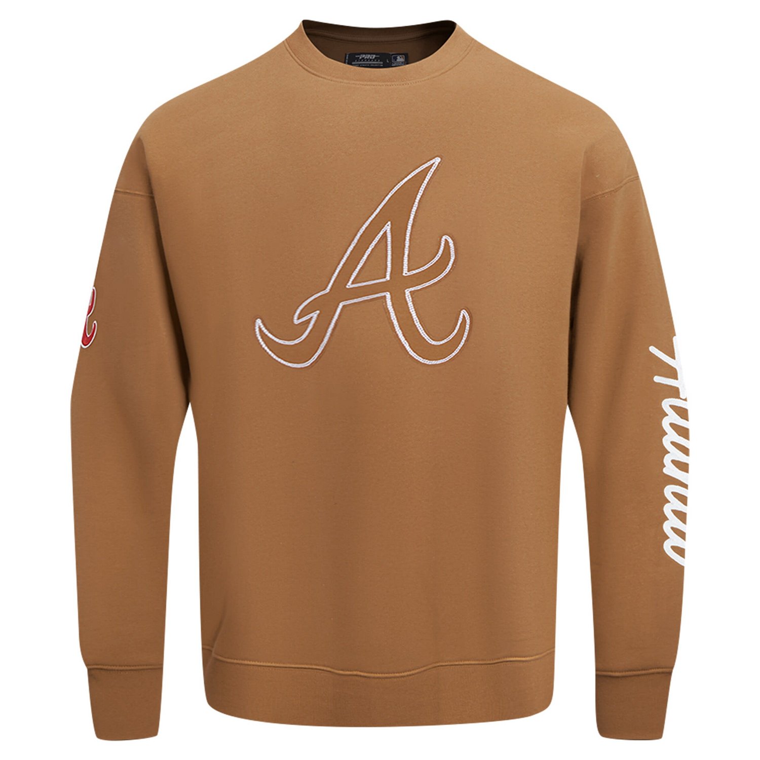 Pro Standard Atlanta Braves Paint The City Dropped Shoulder Pullover Sweatshirt - view number 4