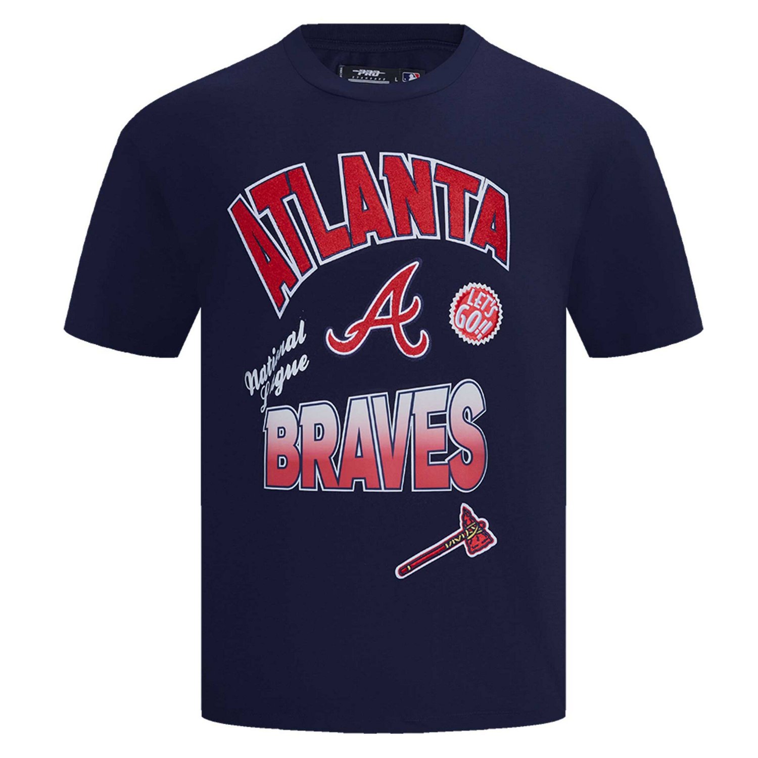 Pro Standard Atlanta Braves Turn It Up Dropped Shoulder T-Shirt