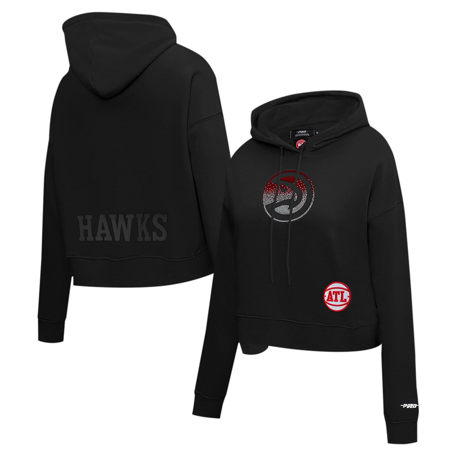 Pro Standard Atlanta Hawks Jewels Cropped Pullover Hoodie