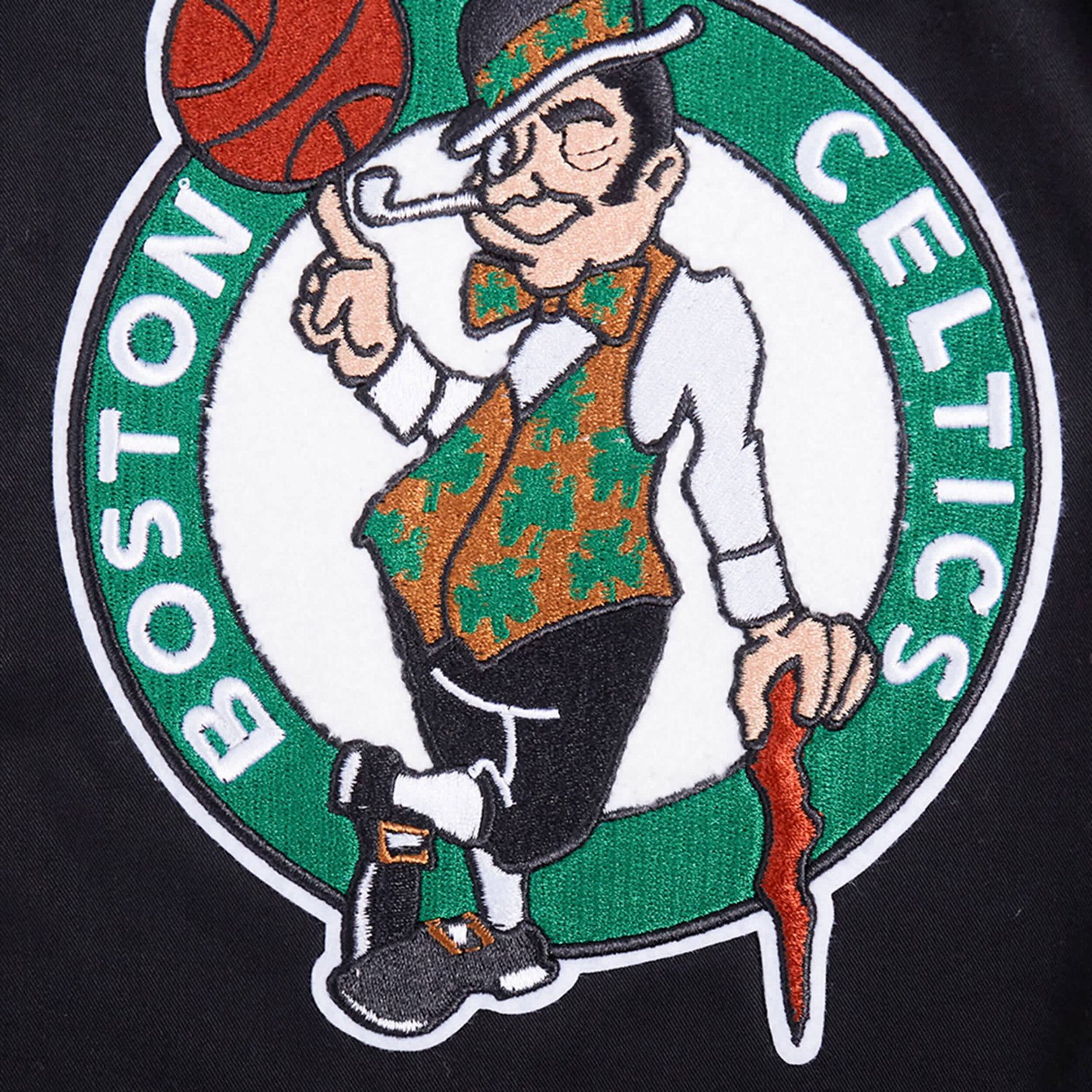 Pro Standard Boston Celtics Area Code Twill Full-Zip Jacket