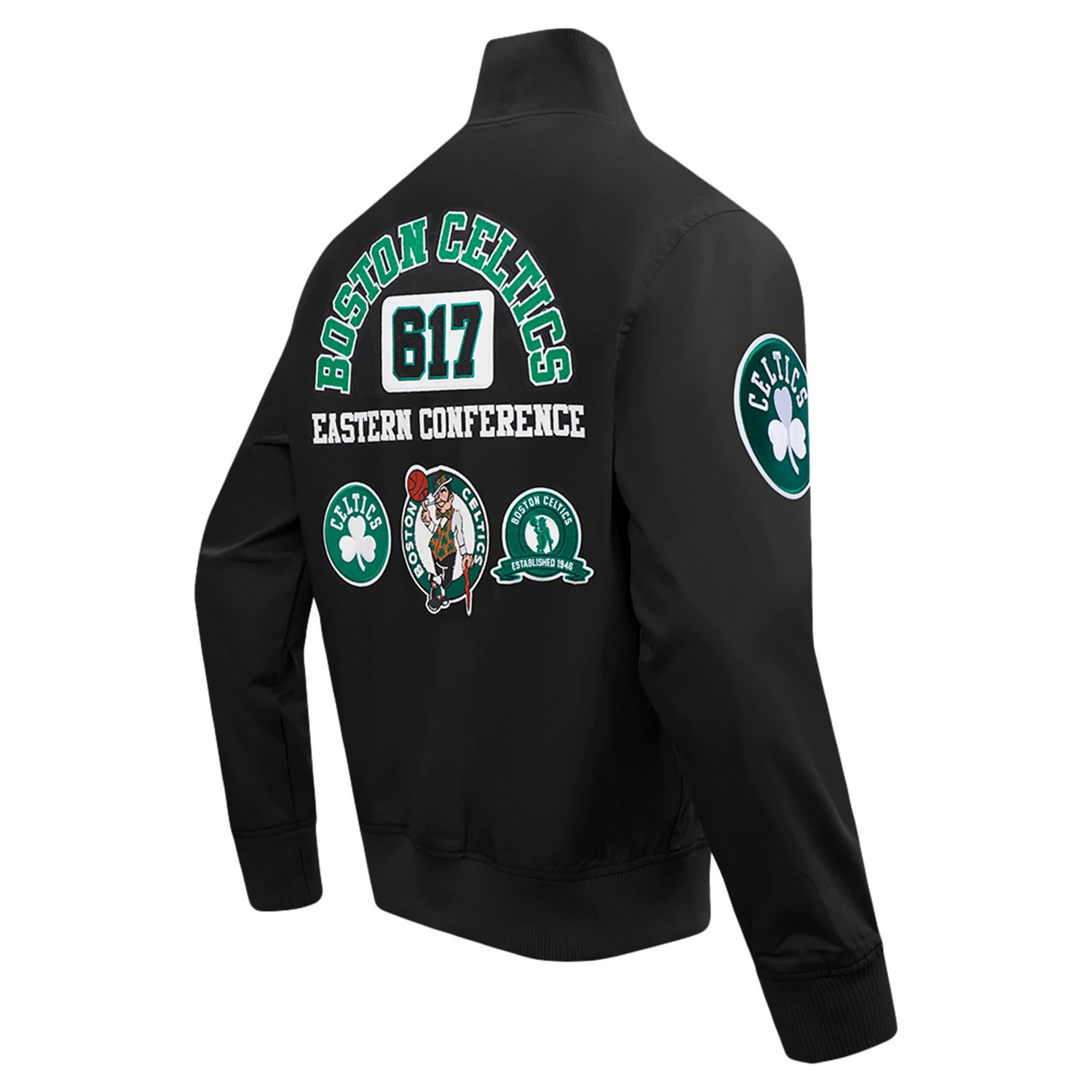 Pro Standard Boston Celtics Area Code Twill Full-Zip Jacket - view number 3