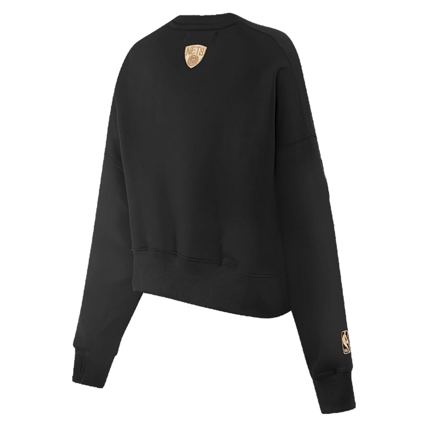 Pro Standard Brooklyn Nets Glam Cropped Pullover Sweatshirt                                                                      - view number 4