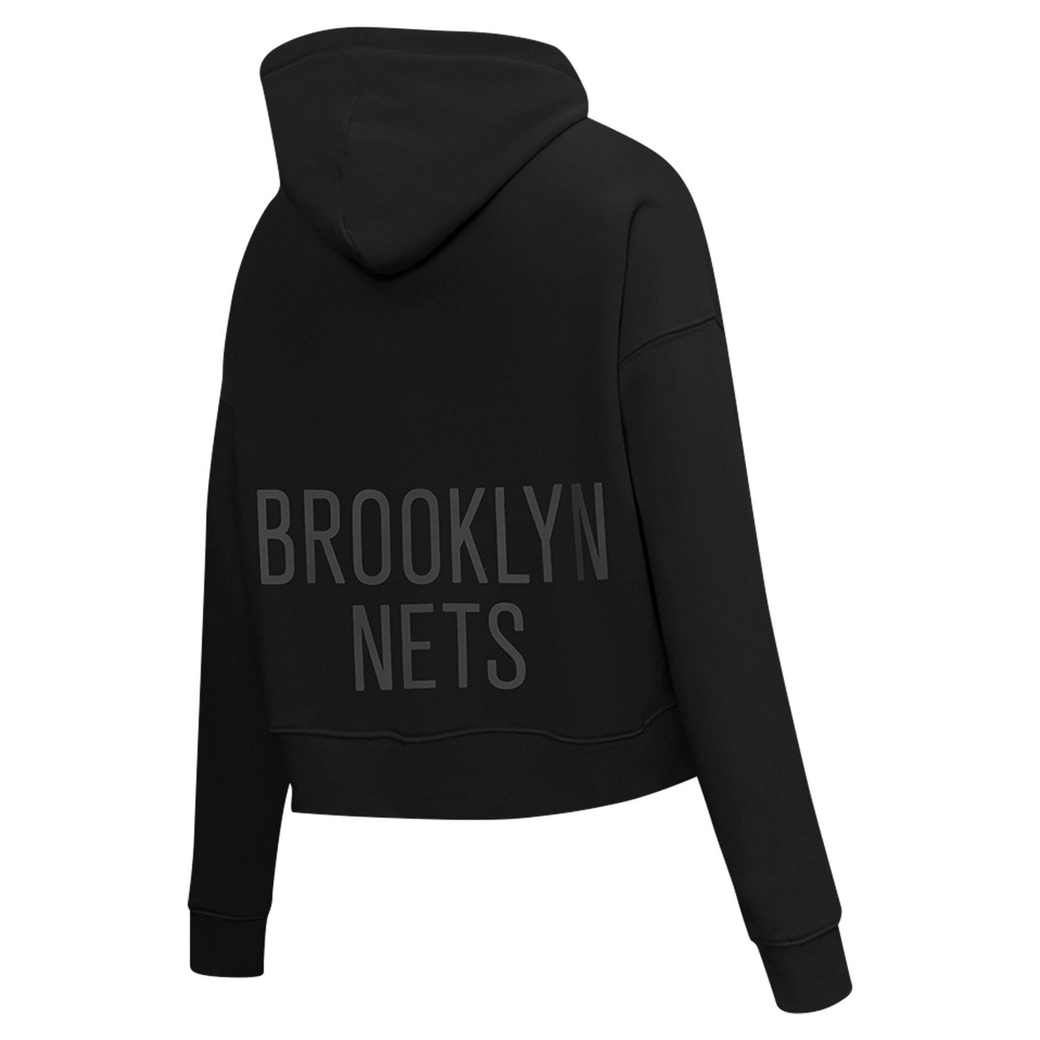 Pro Standard Brooklyn Nets Jewels Cropped Pullover Hoodie - view number 3