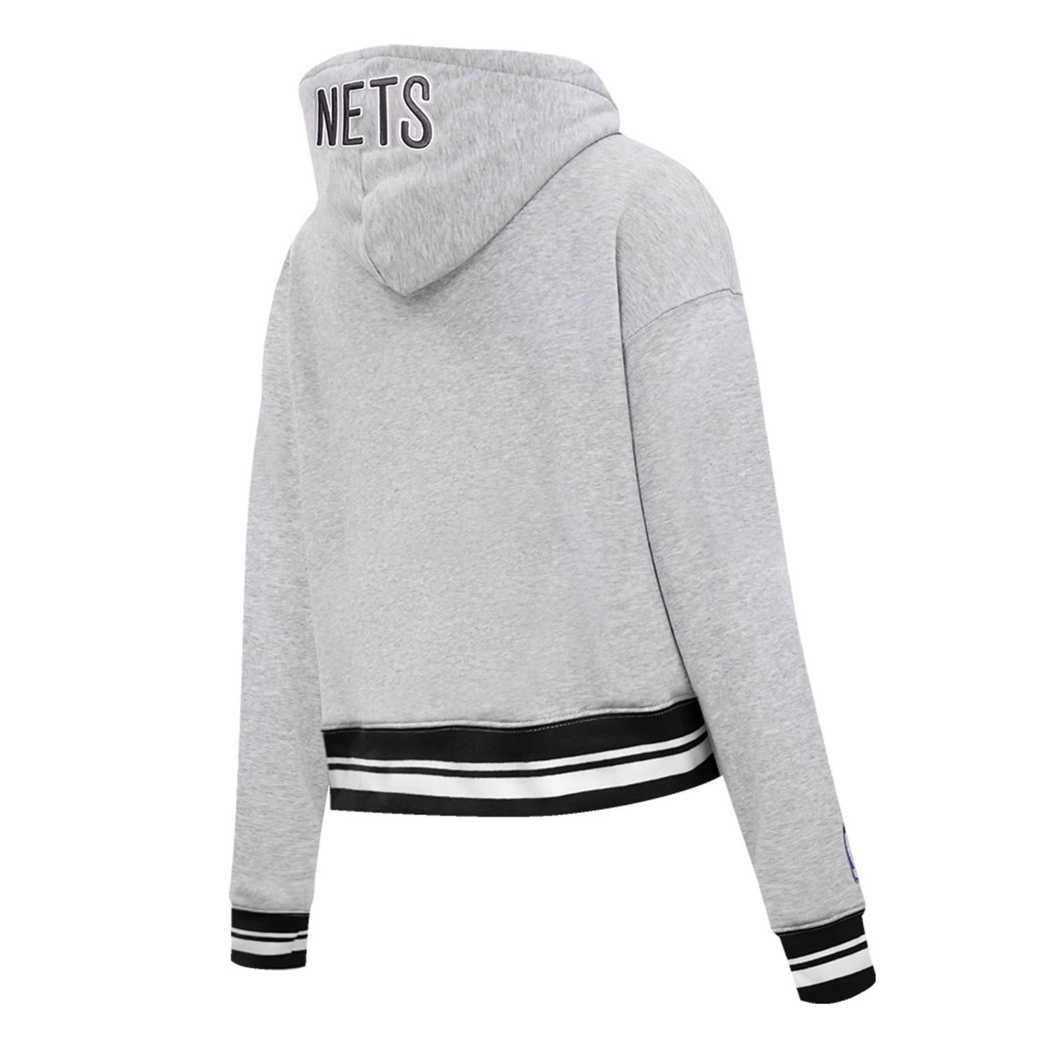 Pro Standard Brooklyn Nets Script Tail Cropped Pullover Hoodie - view number 4