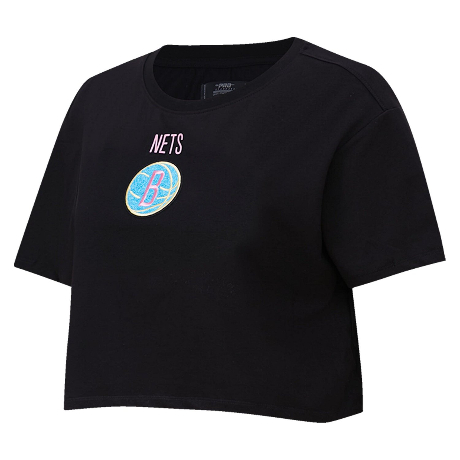 Pro Standard Brooklyn Nets Washed Neon Cropped Boxy T-Shirt                                                                      - view number 2