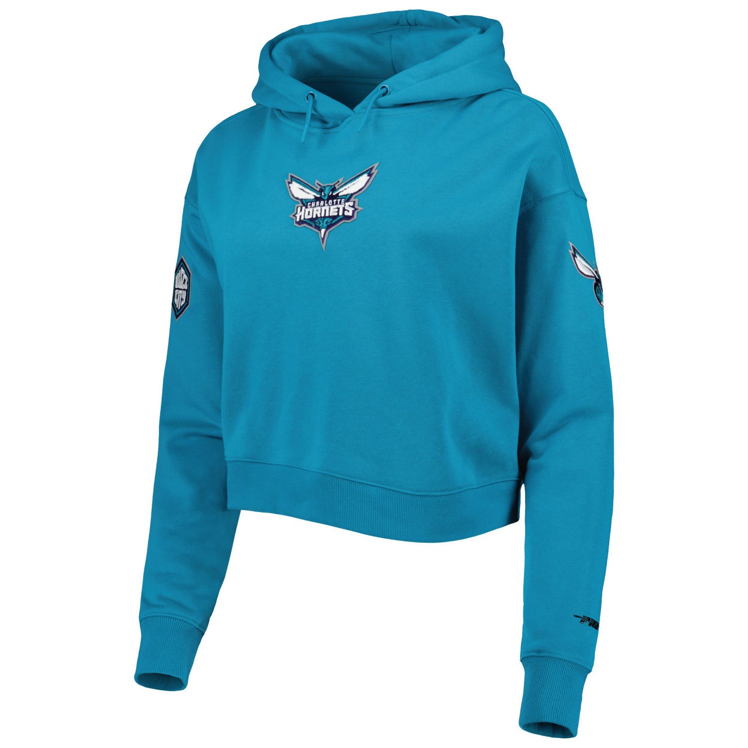 Pro Standard Charlotte Hornets Classic Fleece Cropped Pullover Hoodie                                                            - view number 2