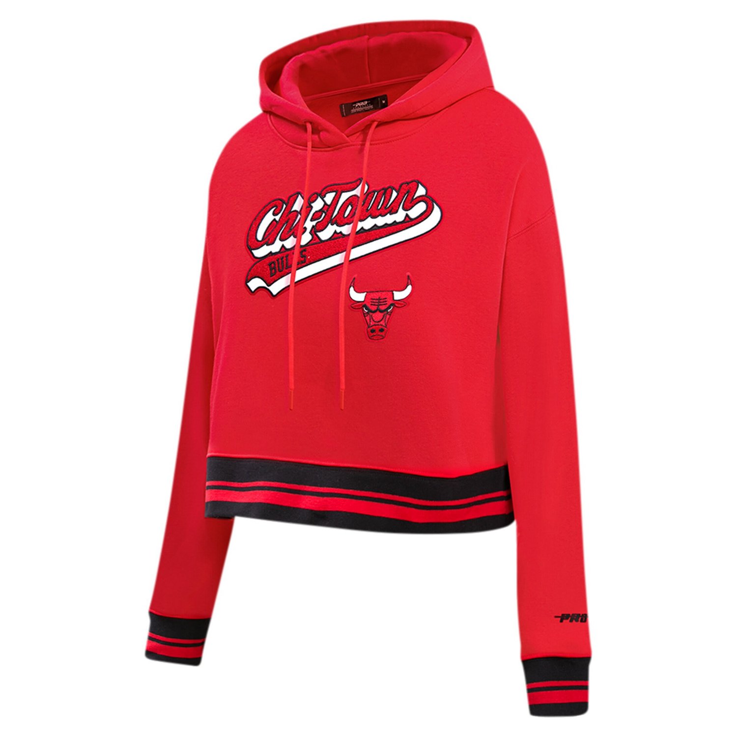 Pro Standard Chicago Bulls Script Tail Cropped Pullover Hoodie - view number 2