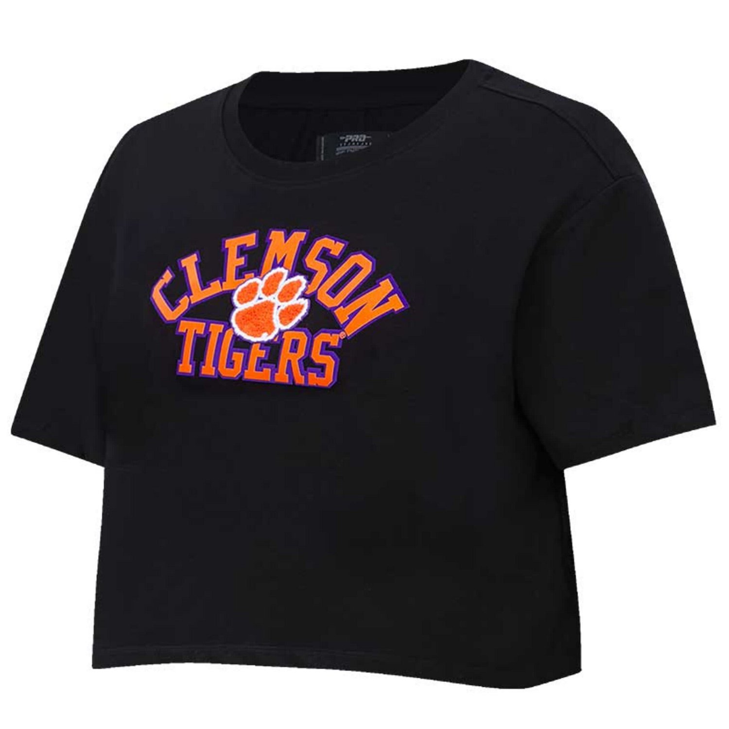 Pro Standard Clemson Tigers Classic Three-Hit Boxy Cropped T-Shirt - view number 2