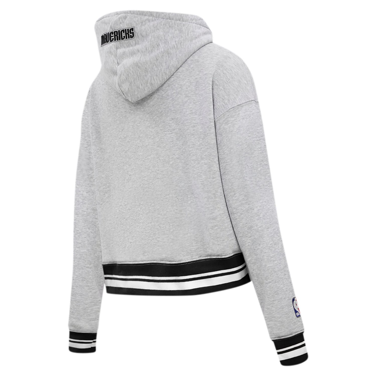 Pro Standard Dallas Mavericks Script Tail Cropped Pullover Hoodie                                                                - view number 4