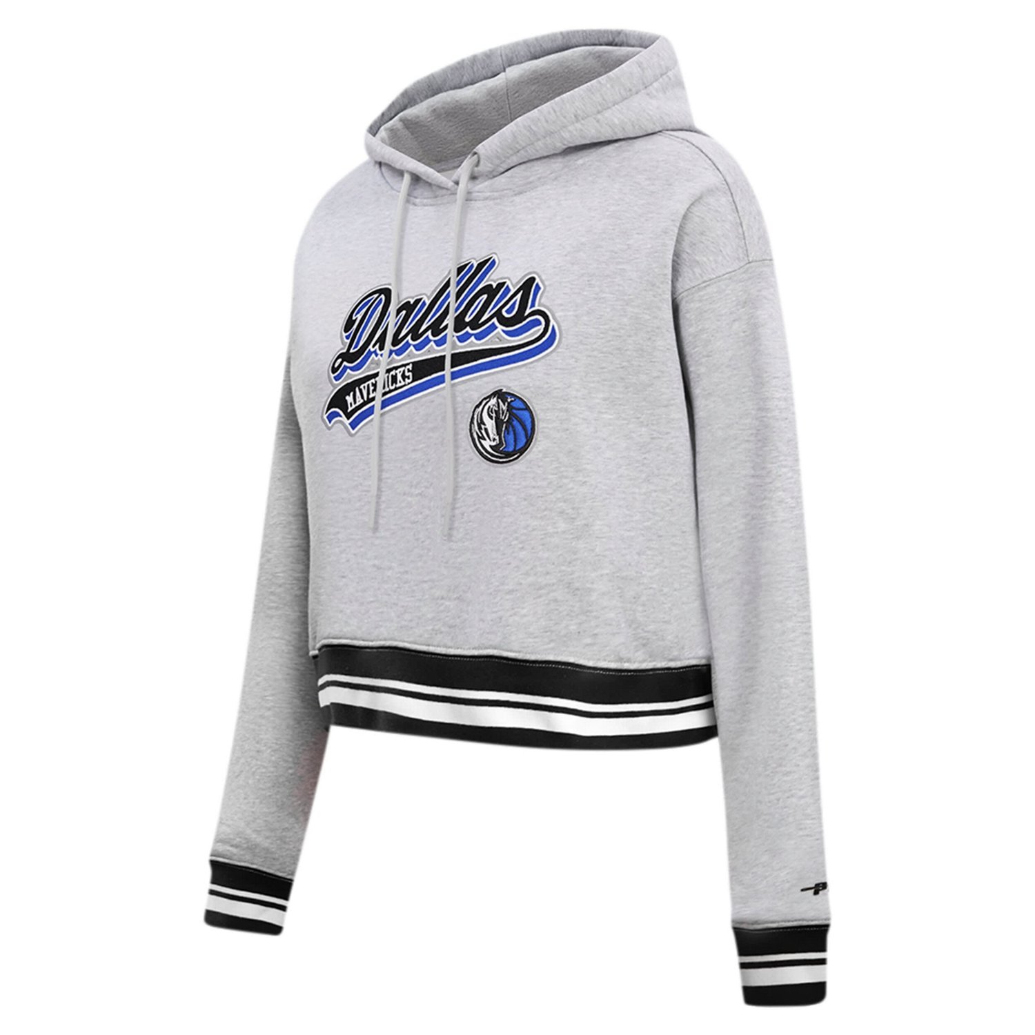 Pro Standard Dallas Mavericks Script Tail Cropped Pullover Hoodie                                                                - view number 2