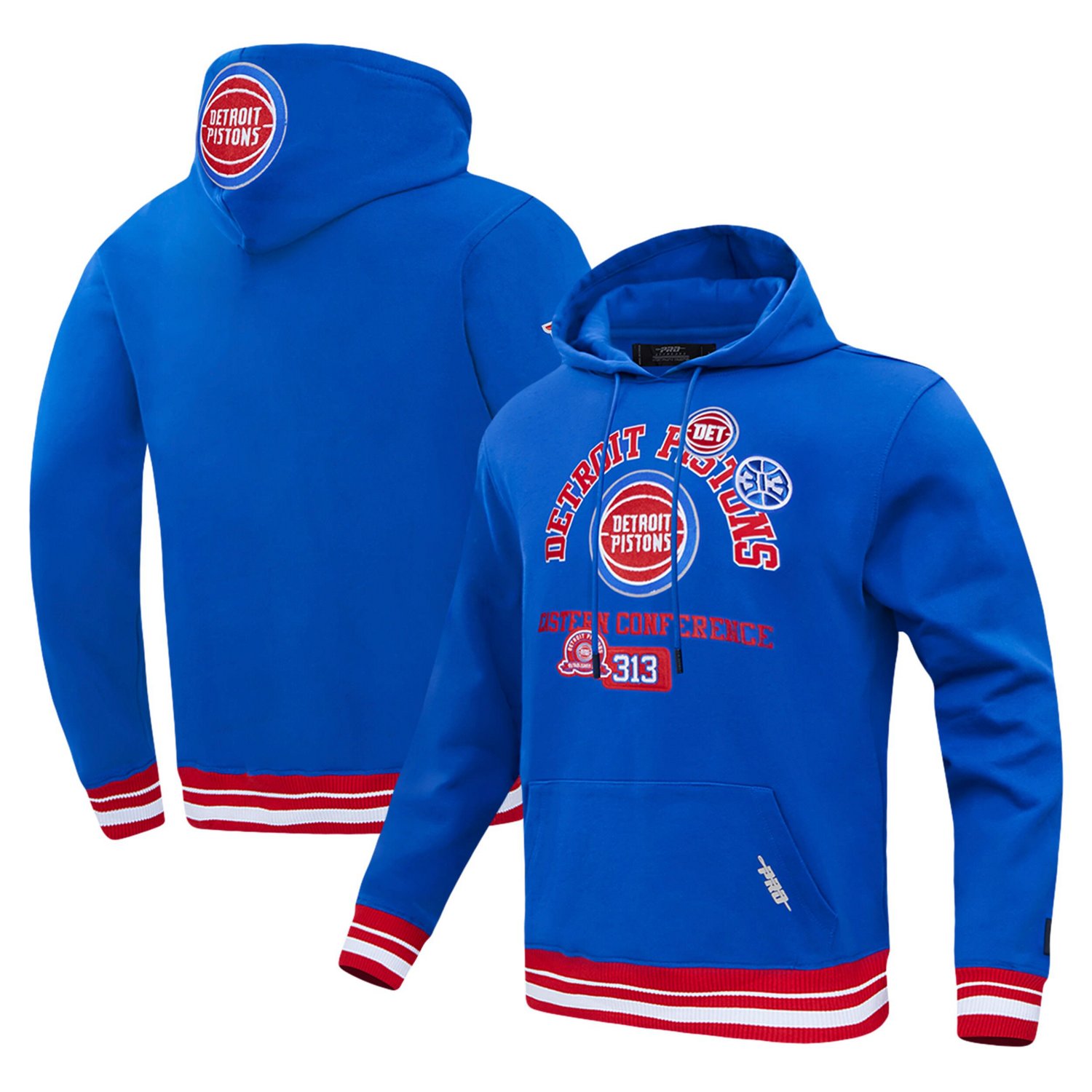 Pro Standard Detroit Pistons Area Code Pullover Hoodie