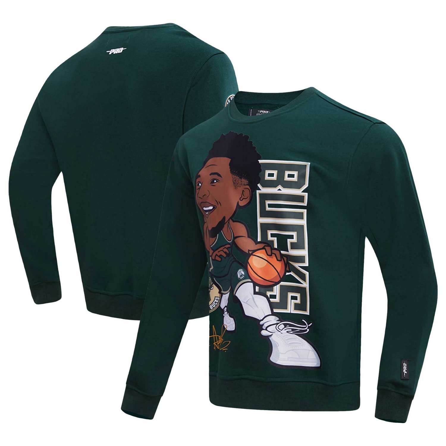 Pro Standard Giannis Antetokounmpo Hunter Milwaukee Bucks Avatar Pullover Sweatshirt