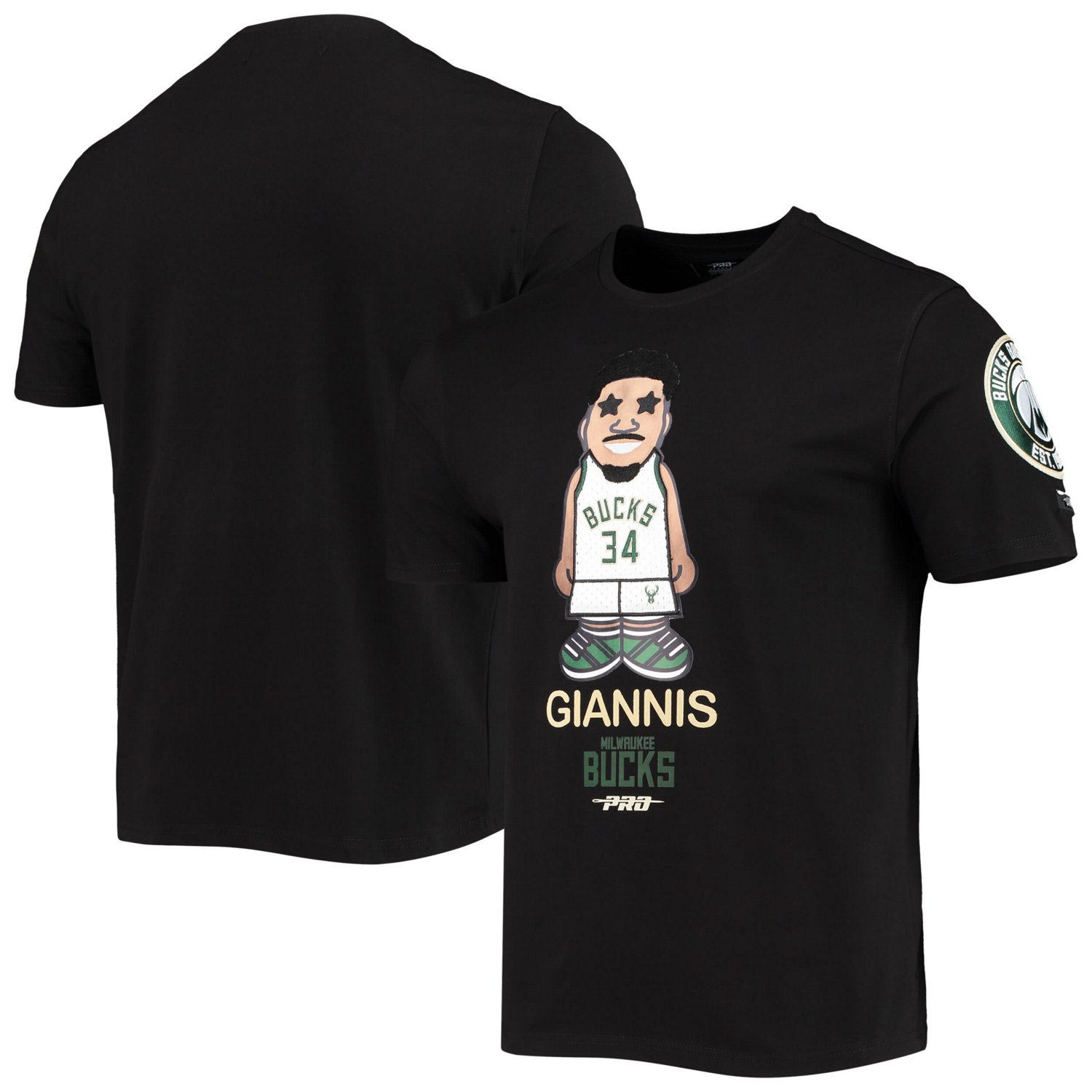 Pro Standard Giannis Antetokounmpo Milwaukee Bucks Caricature T-Shirt                                                            - view number 1