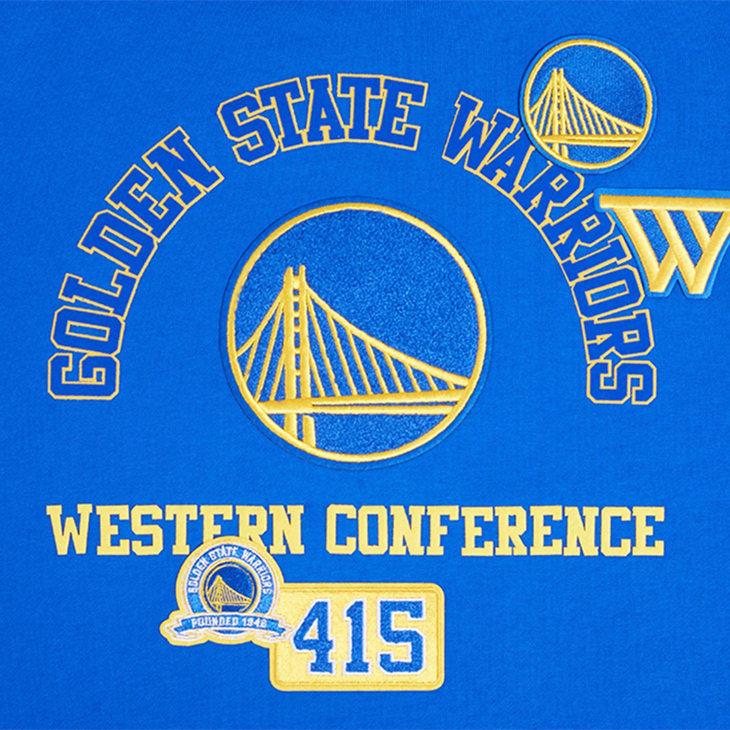 Pro Standard Golden State Warriors Area Code Pullover Hoodie - view number 4