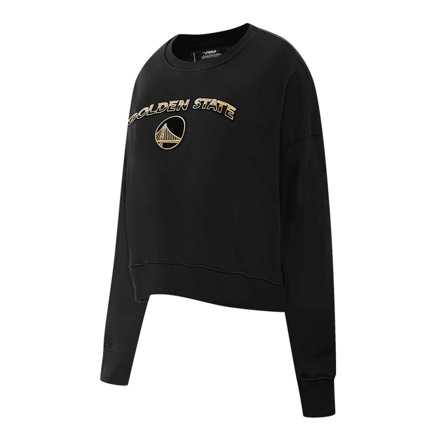 Pro Standard Golden State Warriors Glam Cropped Pullover Sweatshirt - view number 3
