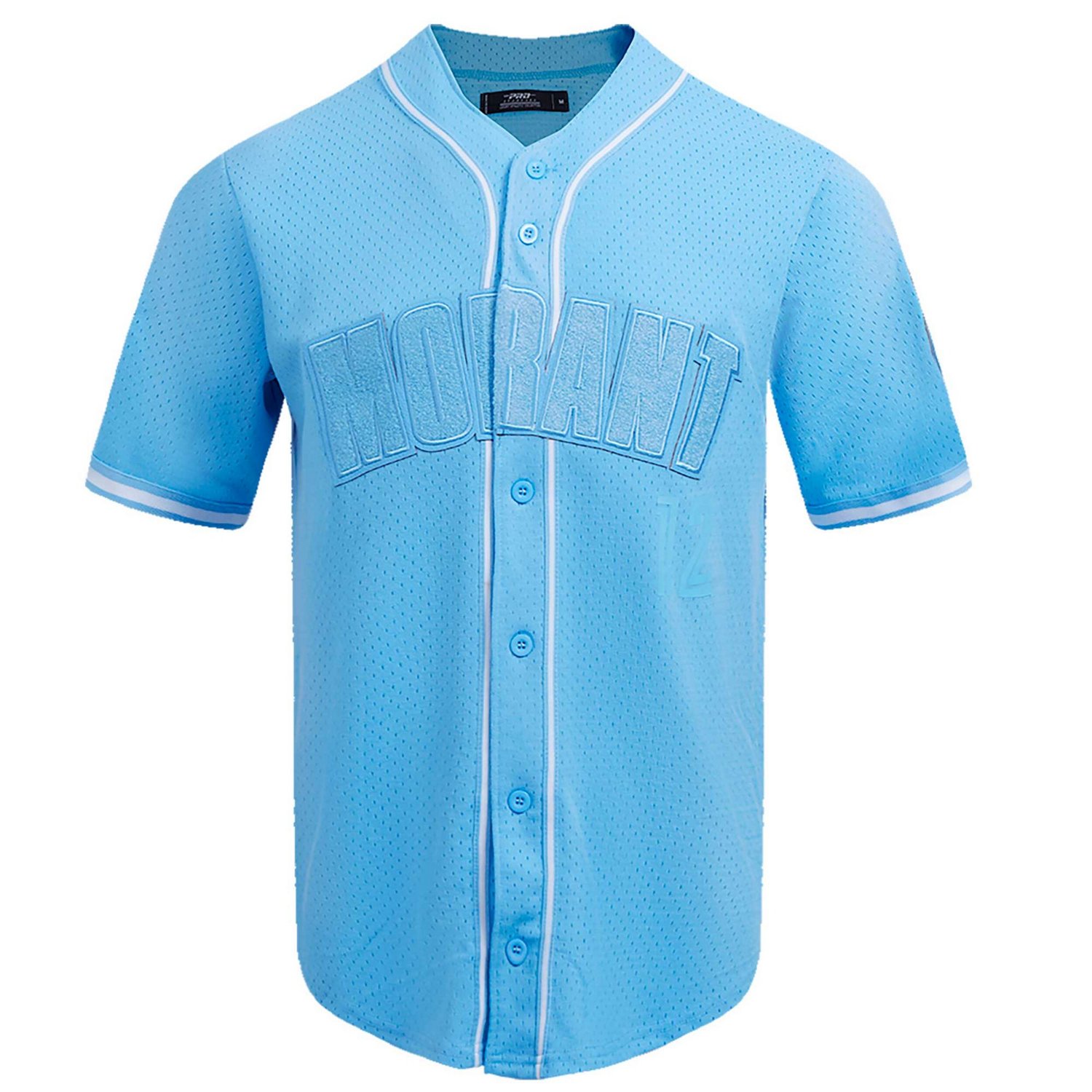 Pro Standard Ja Morant Light Memphis Grizzlies Triple Tonal Mesh Button-Up Top - view number 3