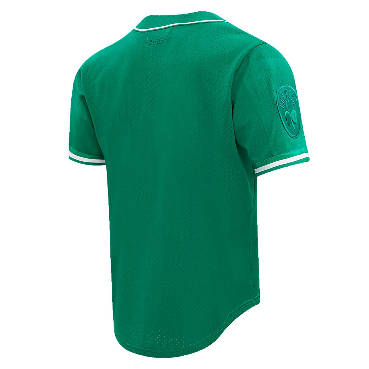 Pro Standard Jayson Tatum Kelly Boston Celtics Triple Tonal Mesh Button-Up Top - view number 4