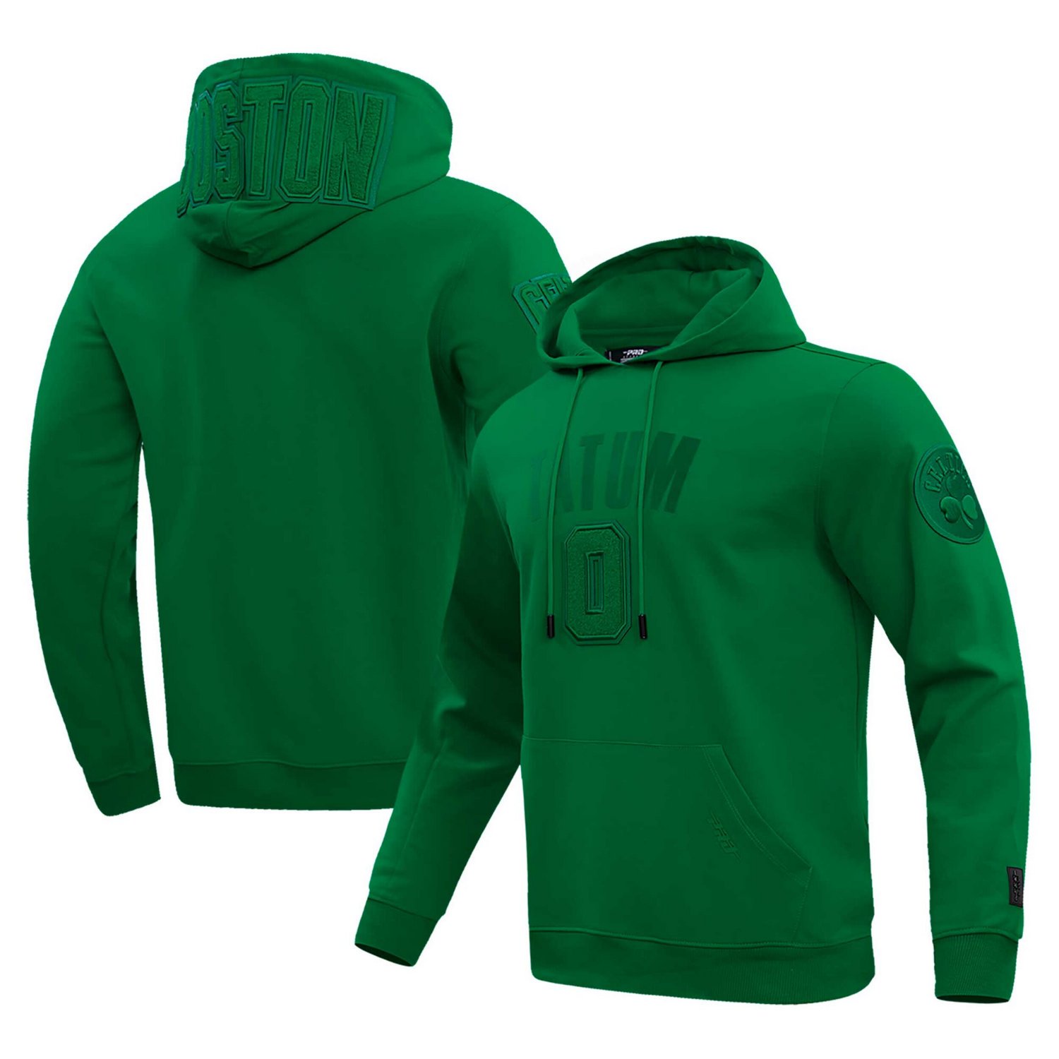 Pro Standard Jayson Tatum Kelly Boston Celtics Triple Tonal Player Pullover Hoodie - view number 1
