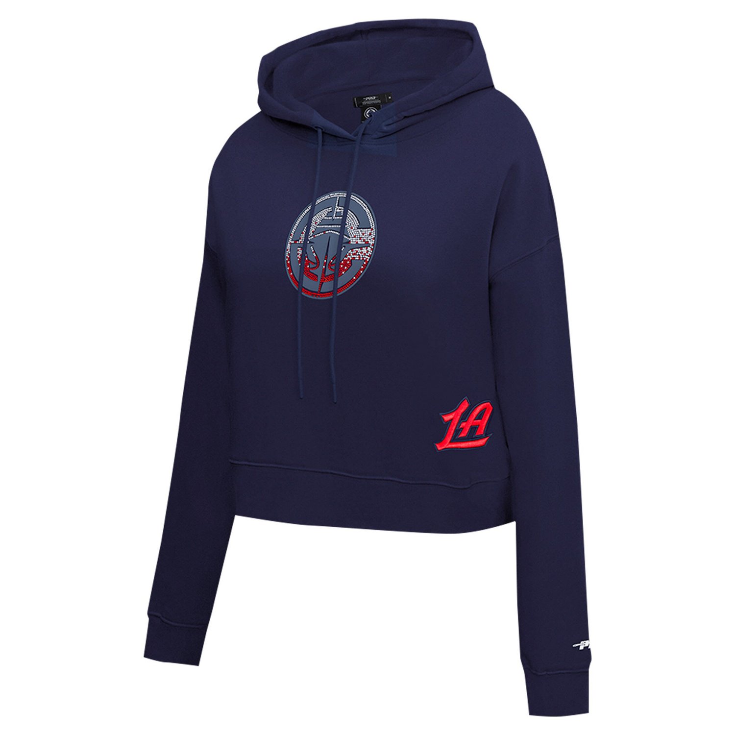 Pro Standard LA Clippers Jewels Cropped Pullover Hoodie - view number 2