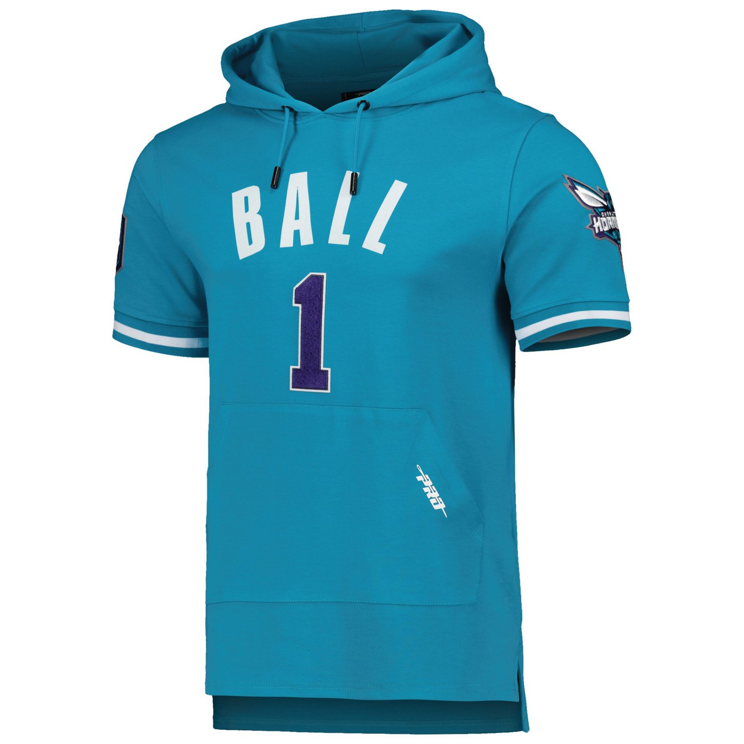 Pro Standard LaMelo Ball Charlotte Hornets Name  Number Short Sleeve Pullover Hoodie                                             - view number 2
