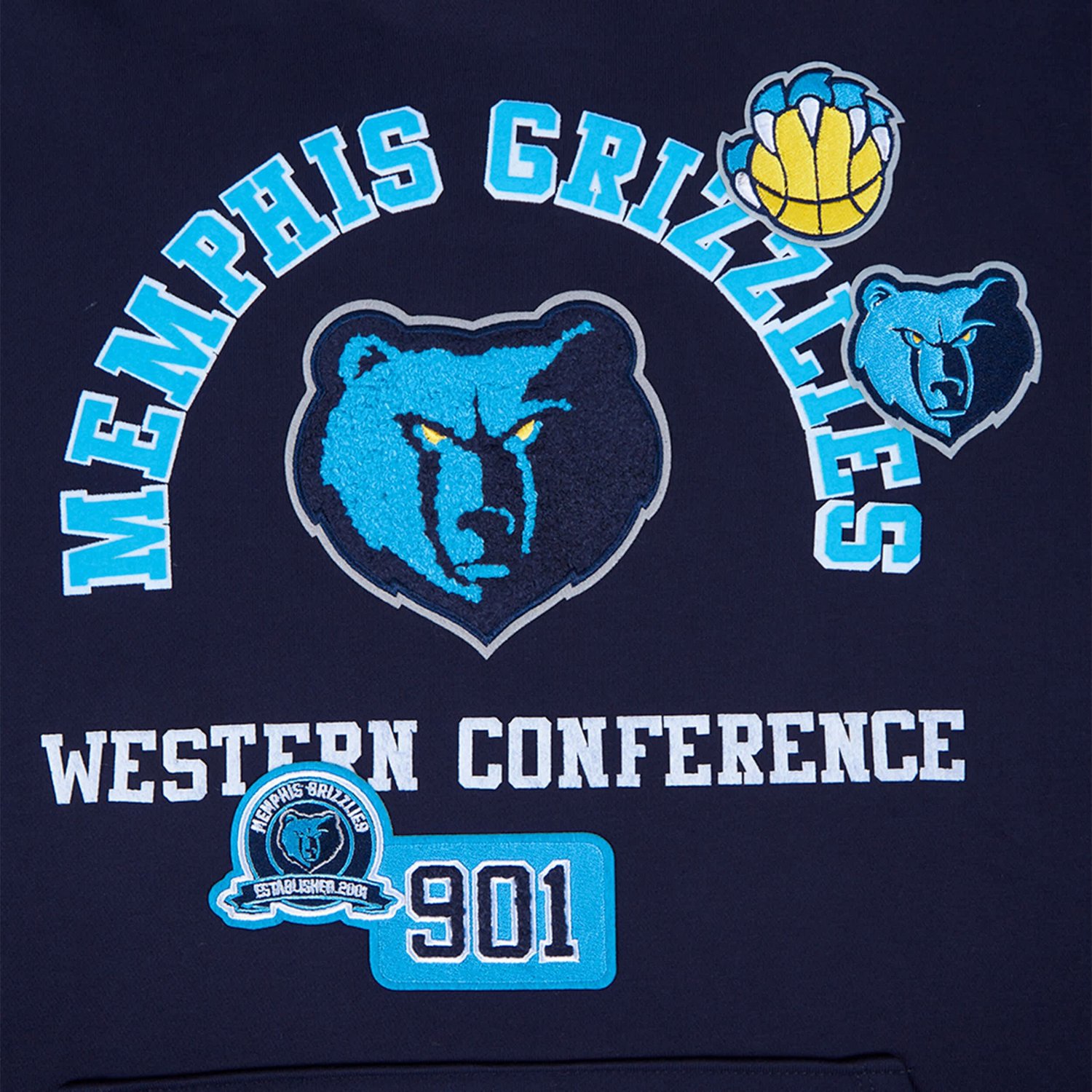 Pro Standard Memphis Grizzlies Area Code Pullover Hoodie                                                                         - view number 4