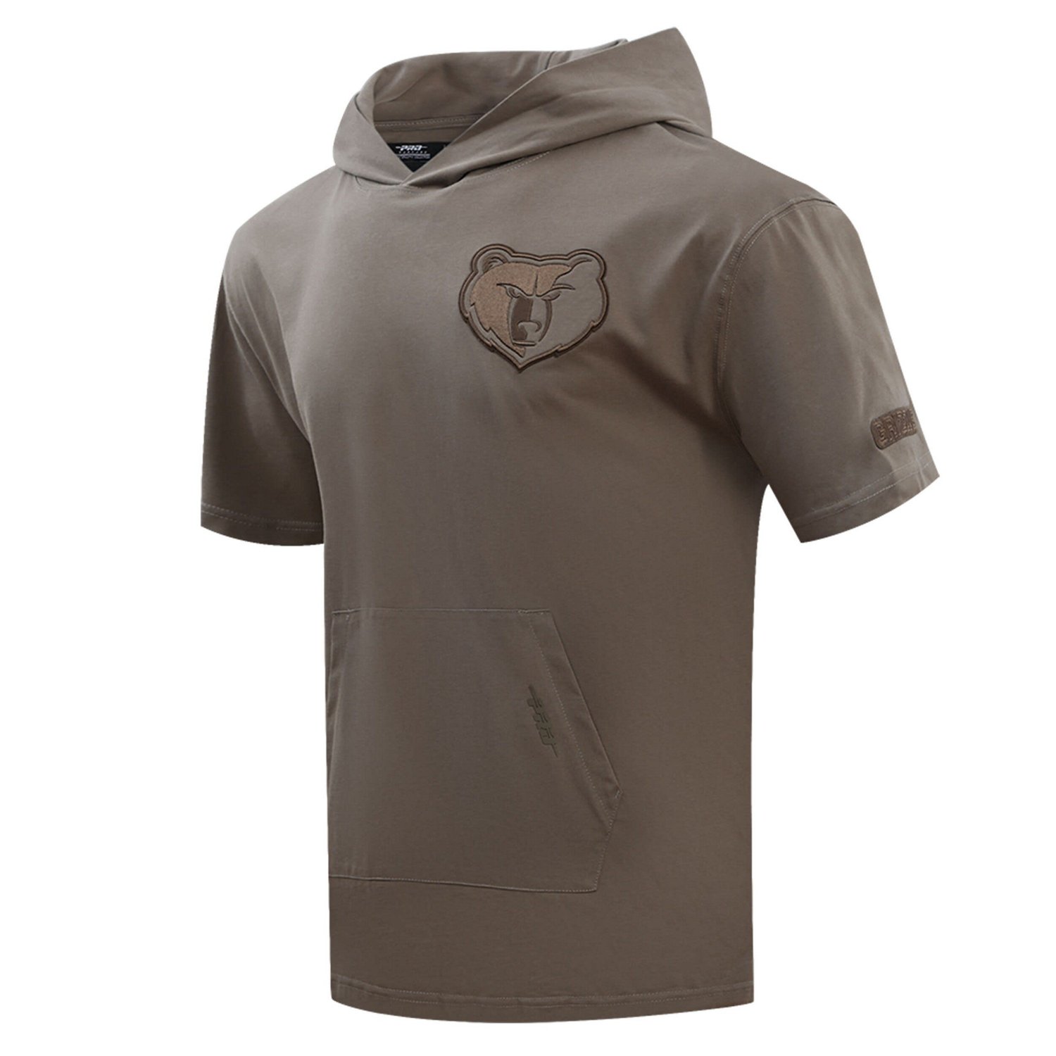 Pro Standard Memphis Grizzlies Neutrals Short Sleeve Pullover Hoodie