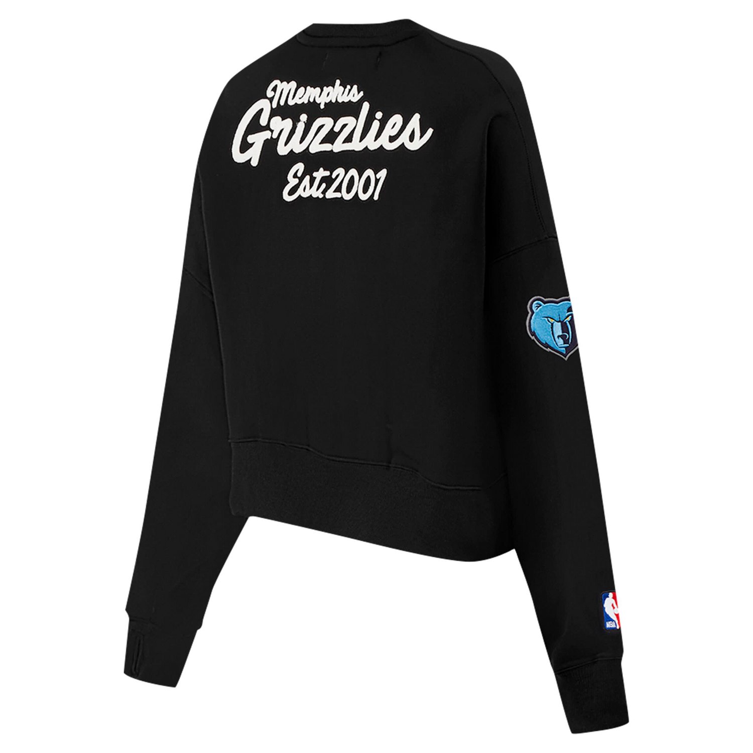 Pro Standard Memphis Grizzlies Paint The City Cropped Pullover Sweatshirt - view number 3