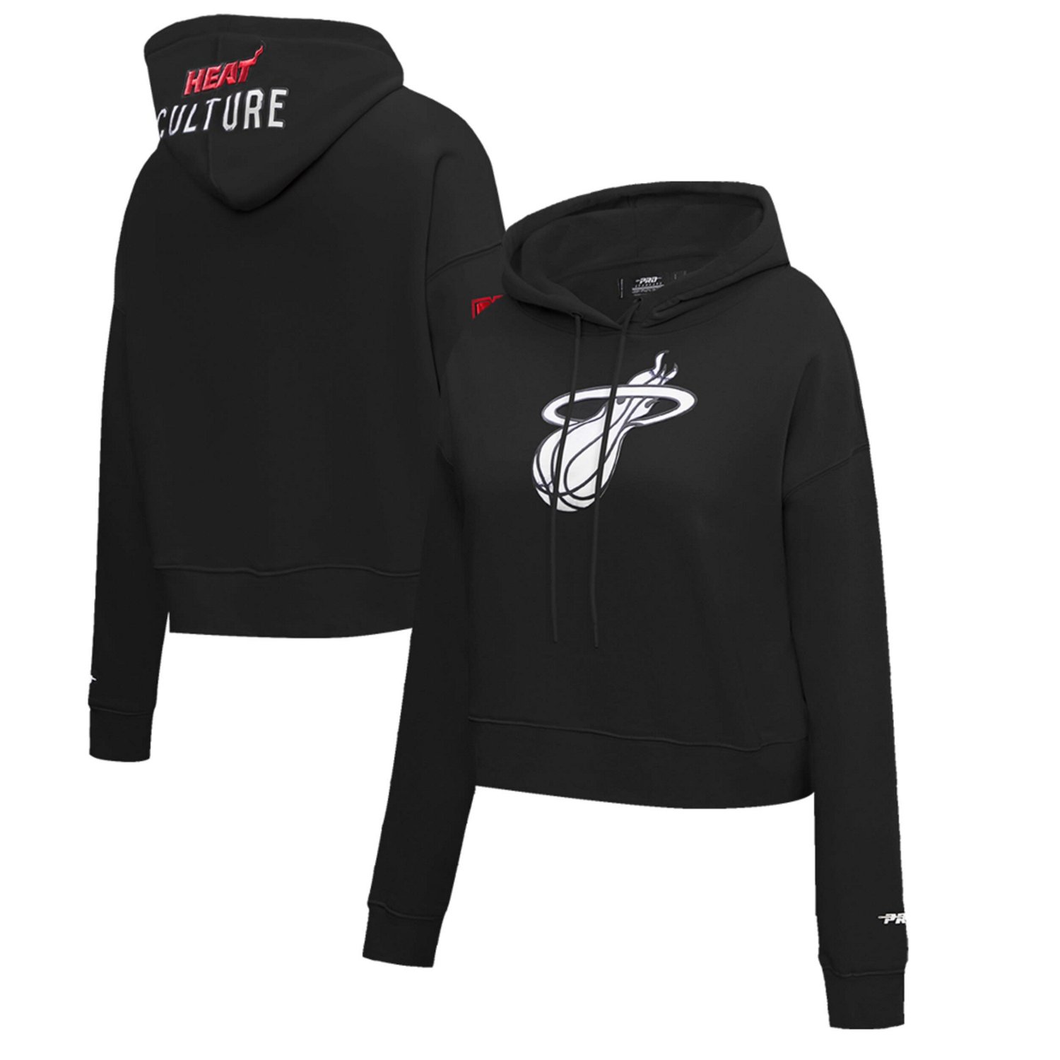 Pro Standard Miami Heat 2023/24 City Edition Cropped Pullover Hoodie