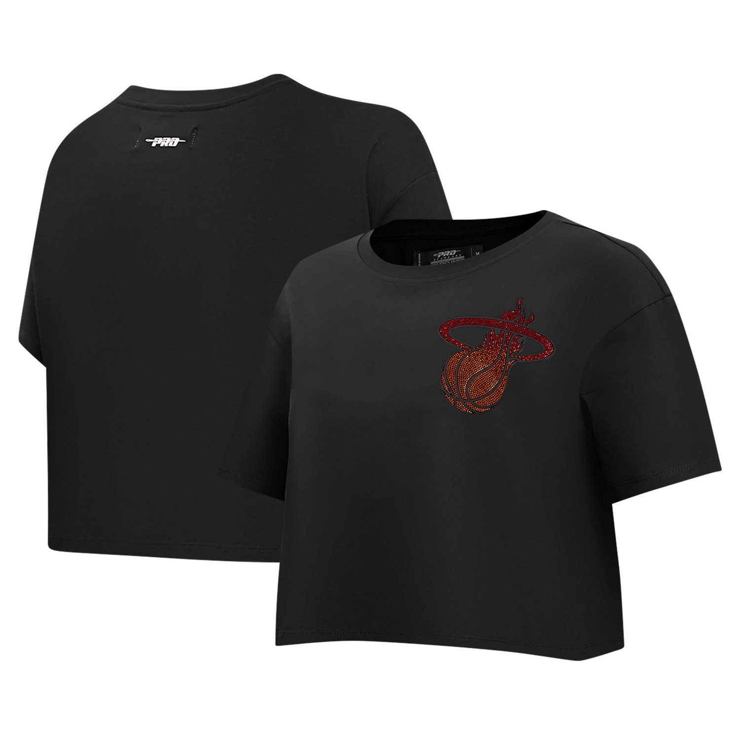 Pro Standard Miami Heat Jewels Boxy Cropped T-Shirt                                                                              - view number 1