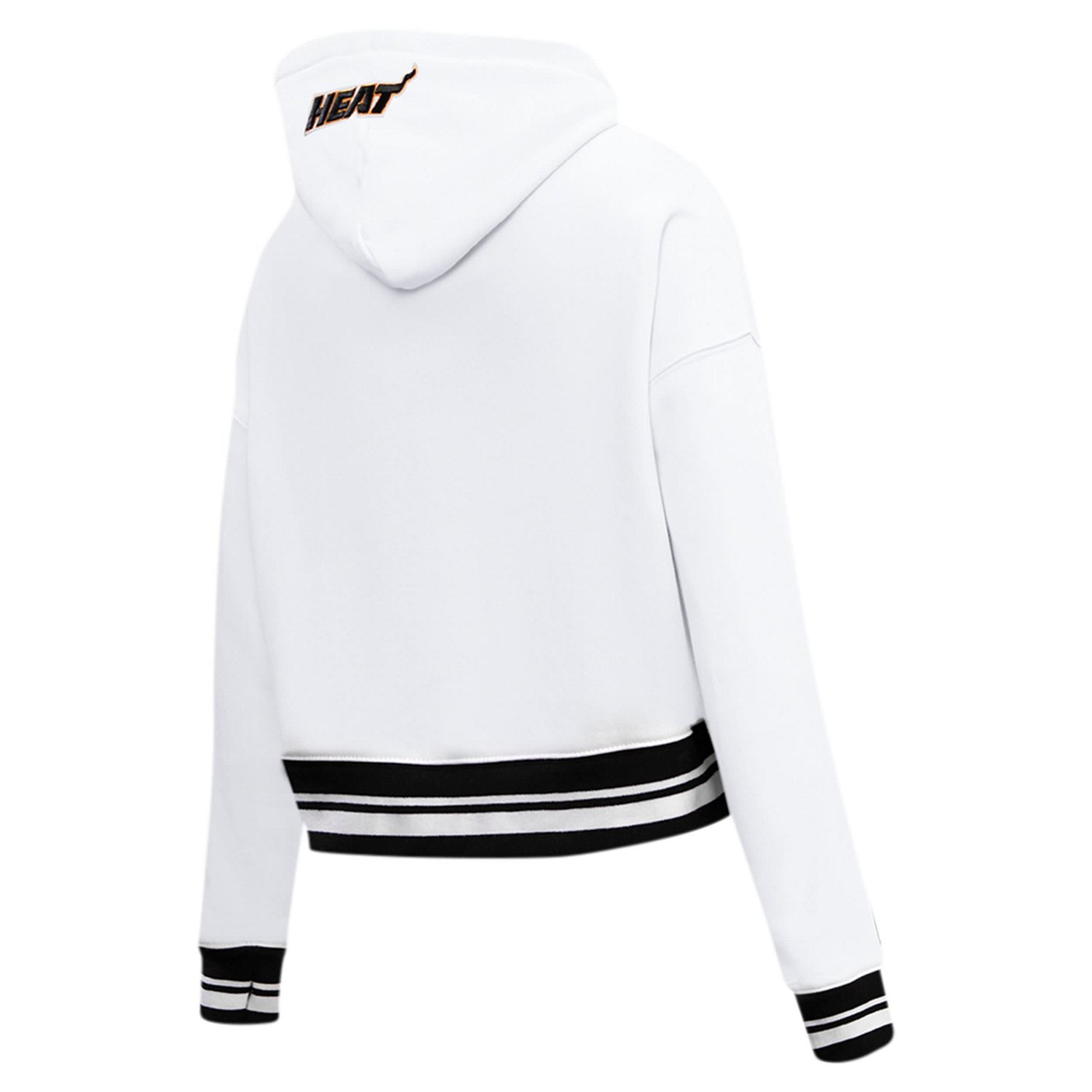 Pro Standard Miami Heat Script Tail Cropped Pullover Hoodie - view number 4