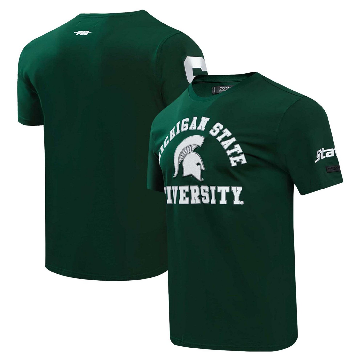 Pro Standard Michigan State Spartans Classic Stacked Logo T-Shirt - view number 1