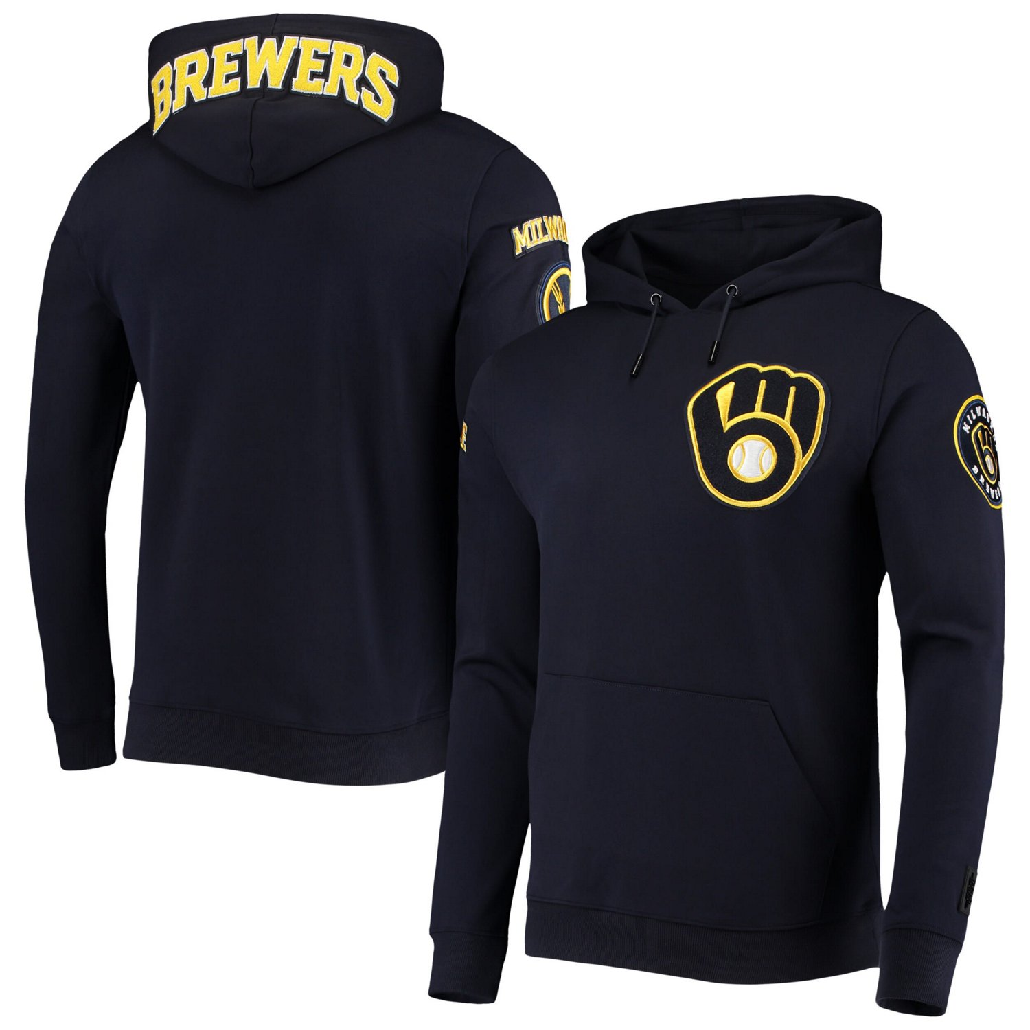 Pro Standard Milwaukee Brewers Team Logo Pullover Hoodie - view number 1