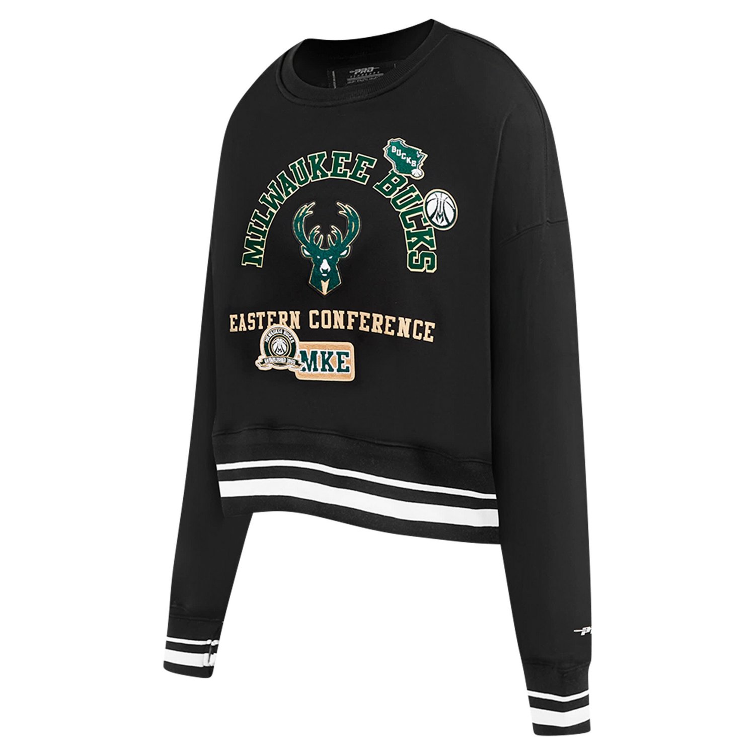 Pro Standard Milwaukee Bucks Area Code Cropped Pullover Sweatshirt - view number 2