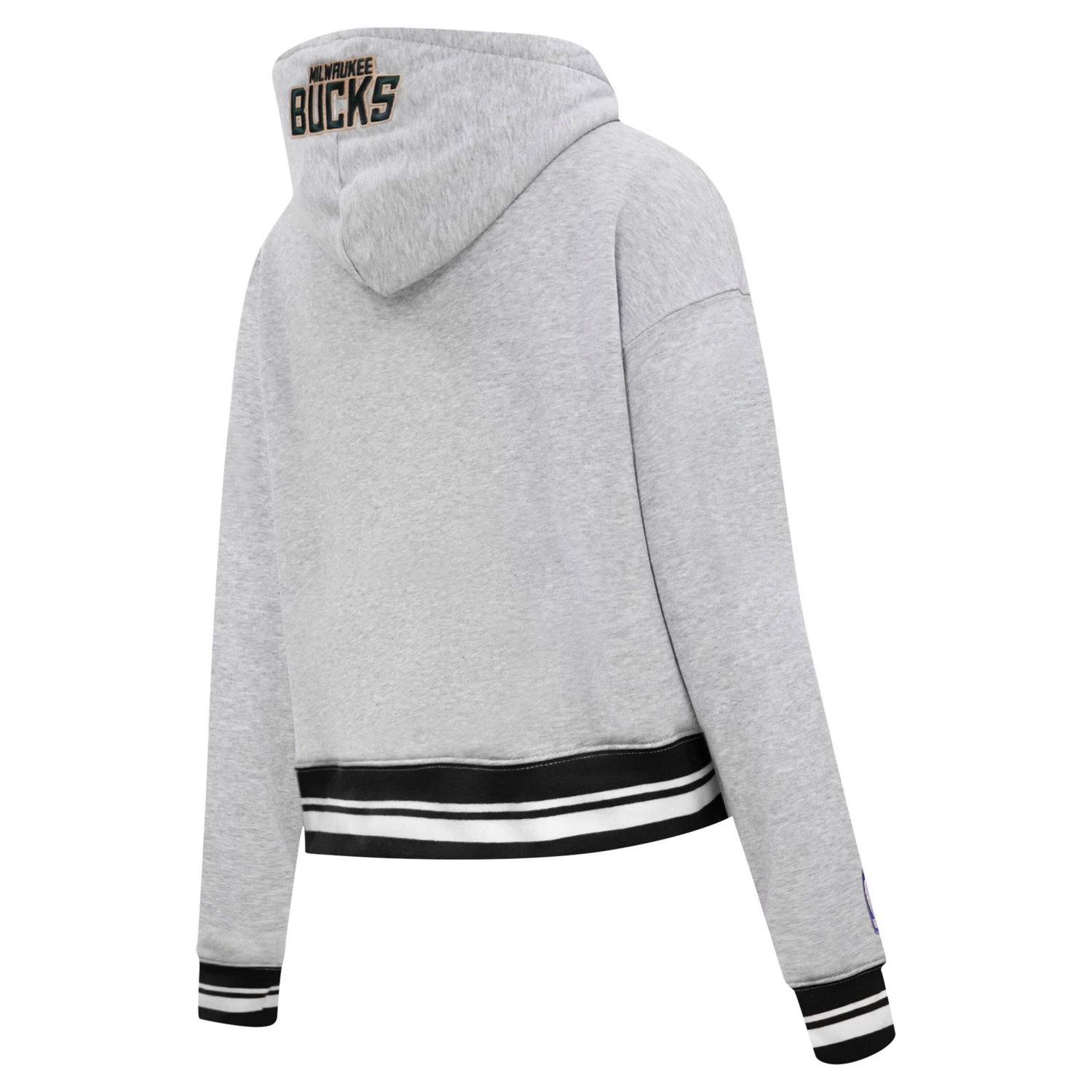 Pro Standard Milwaukee Bucks Script Tail Cropped Pullover Hoodie - view number 4
