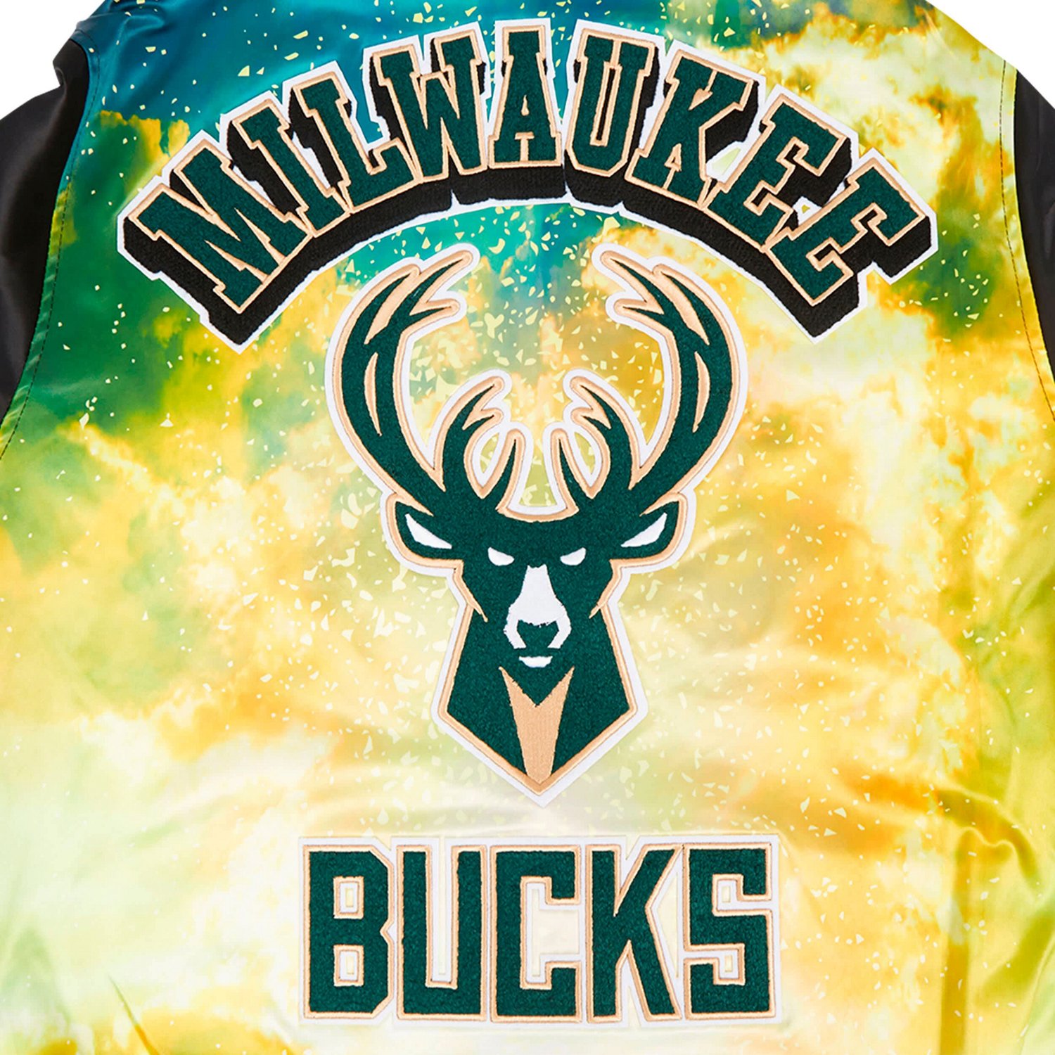 Pro Standard Milwaukee Bucks Sublimated Satin Full-Snap Jacket