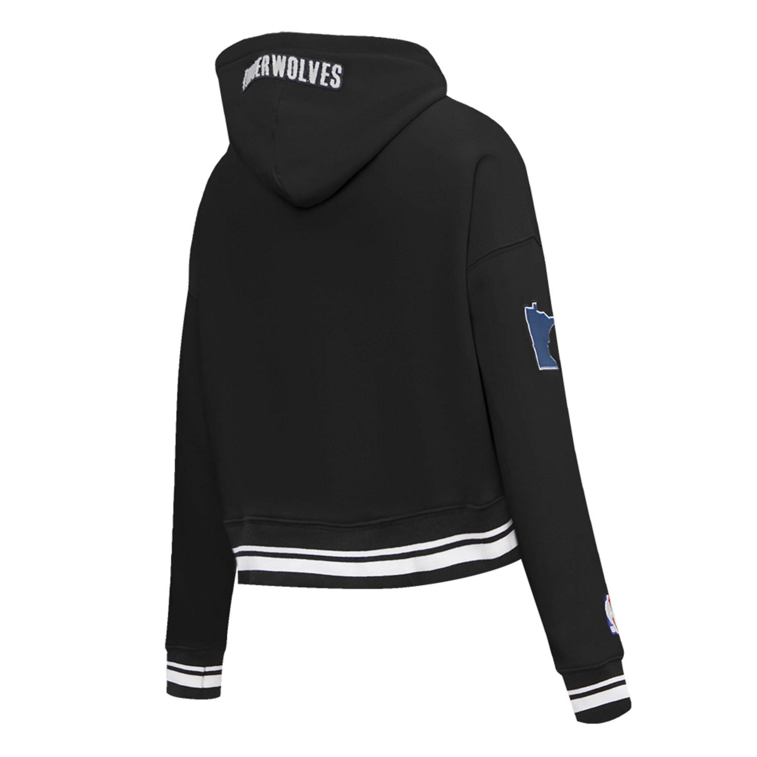 Pro Standard Minnesota Timberwolves 2023/24 City Edition Cropped Pullover Hoodie - view number 3