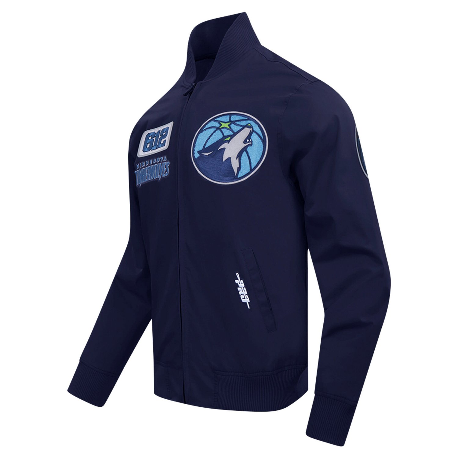 Pro Standard Minnesota Timberwolves Area Code Twill Full-Zip Jacket - view number 2