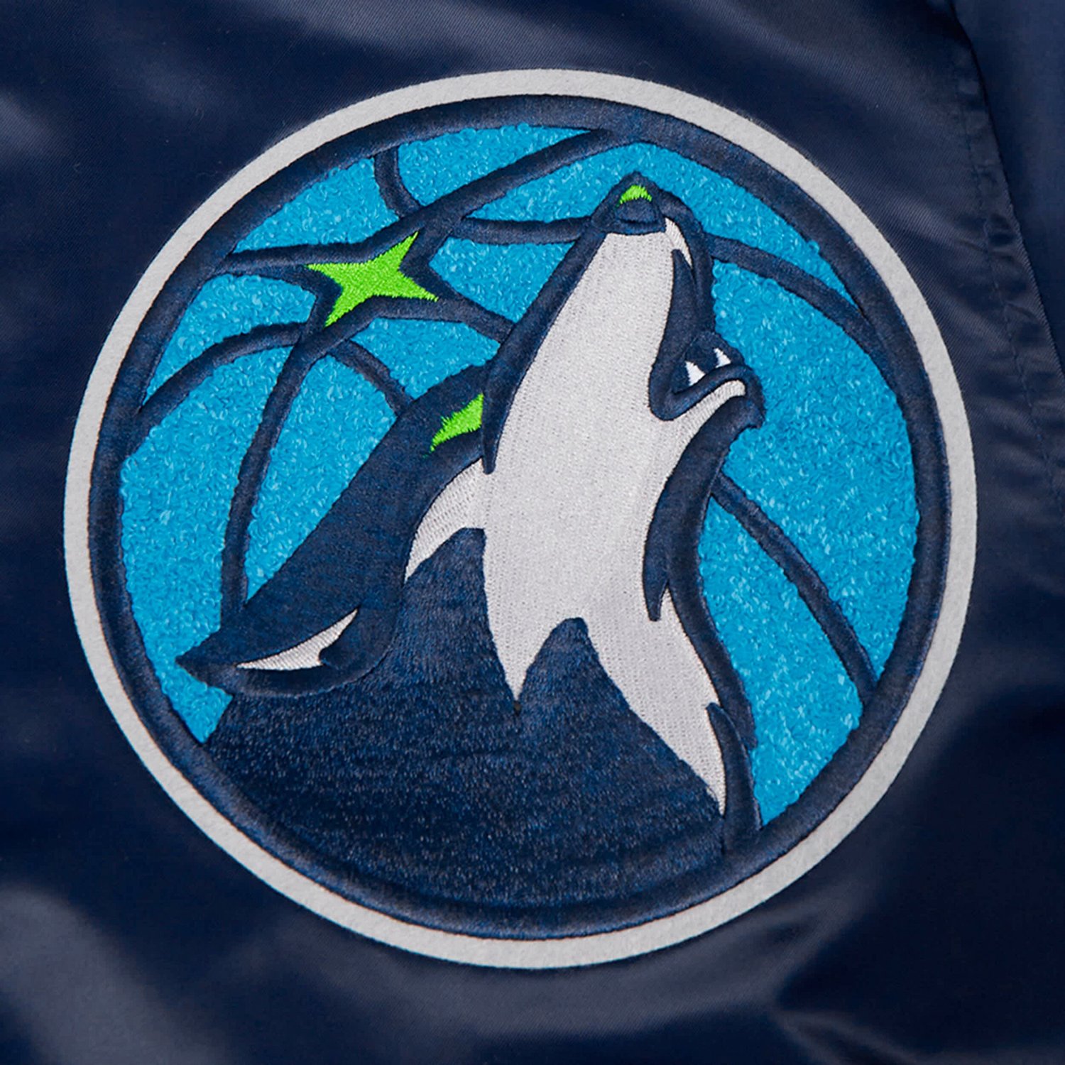 Pro Standard Minnesota Timberwolves Sublimated Satin Full-Snap Jacket - view number 4