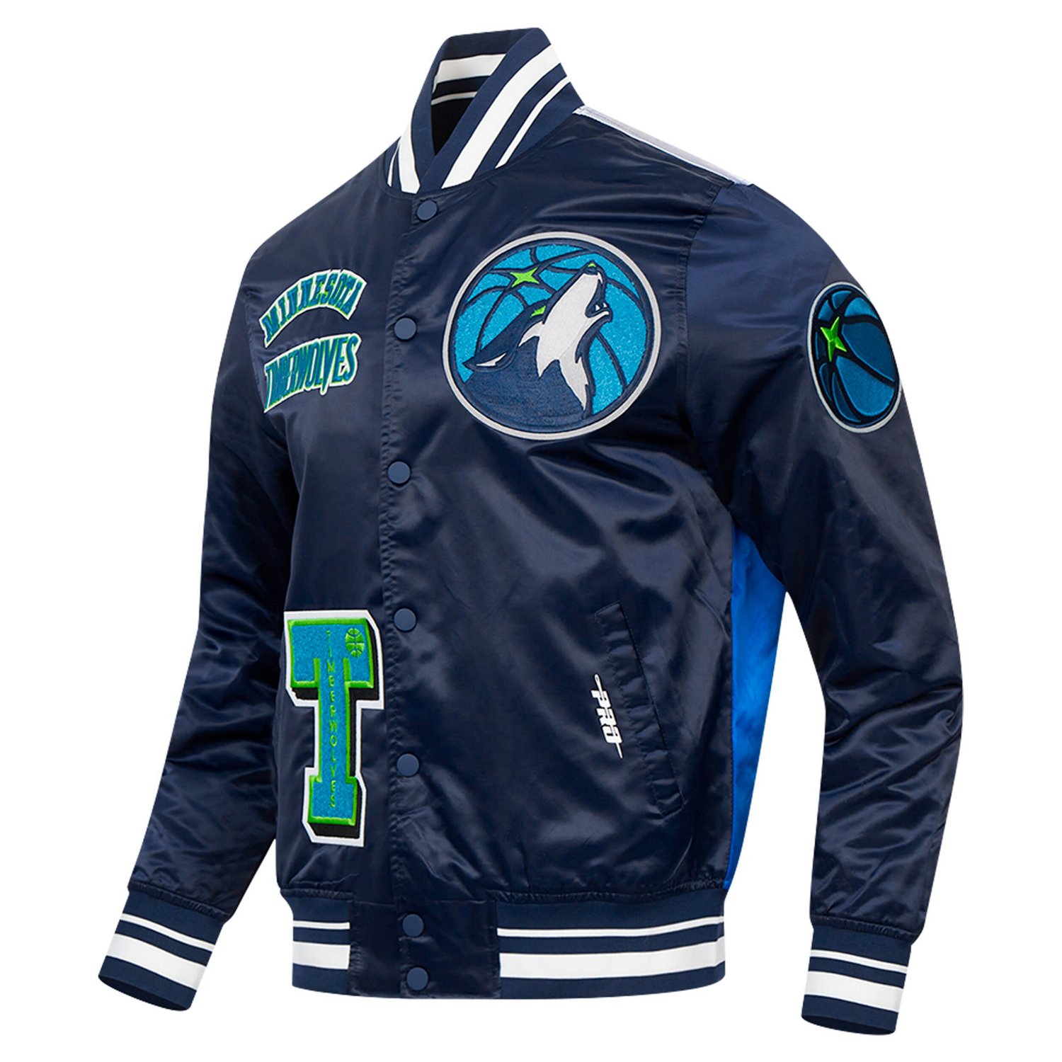 Pro Standard Minnesota Timberwolves Sublimated Satin Full-Snap Jacket - view number 2
