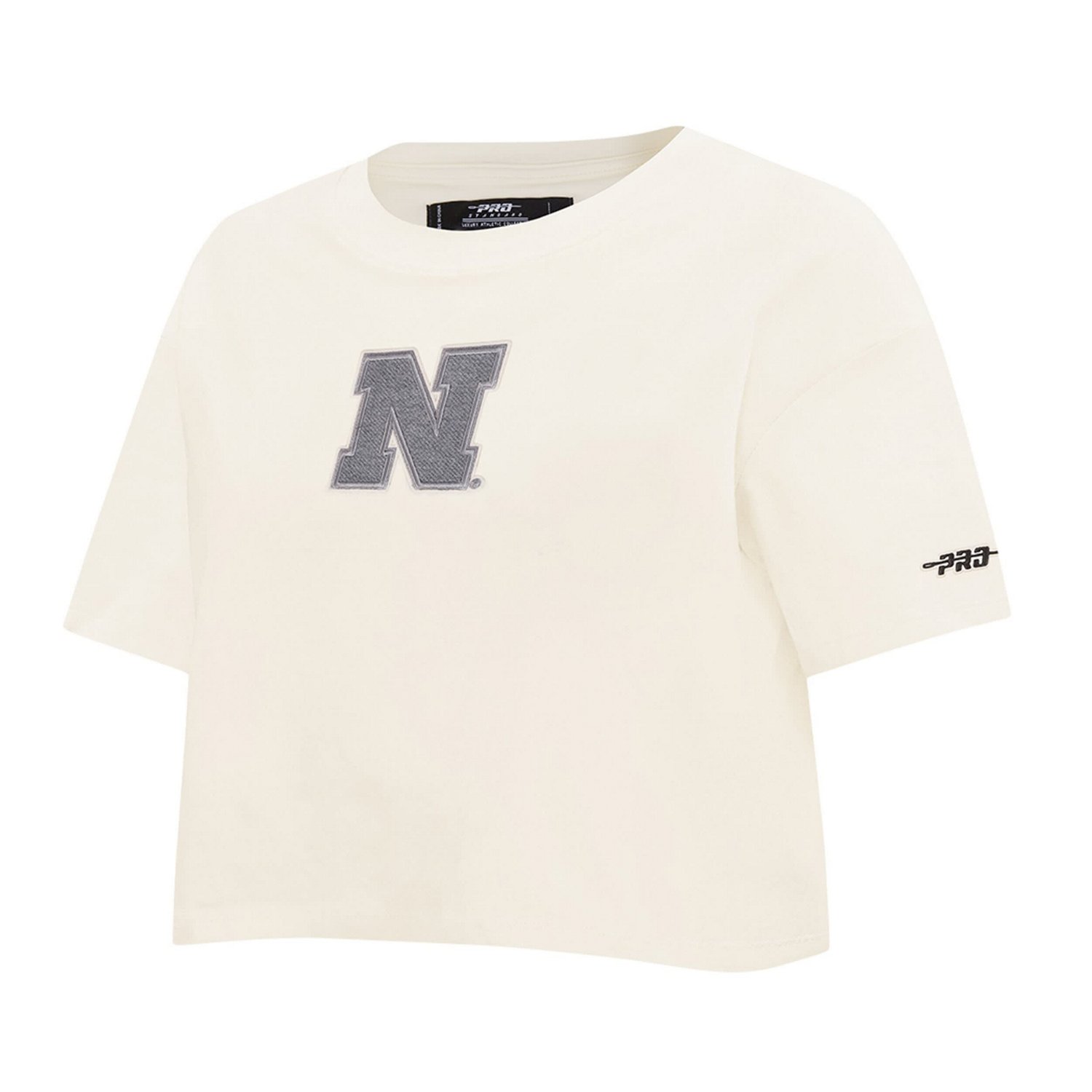 Pro Standard Nebraska Huskers Reverse French Terry Boxy Cropped T-Shirt - view number 2