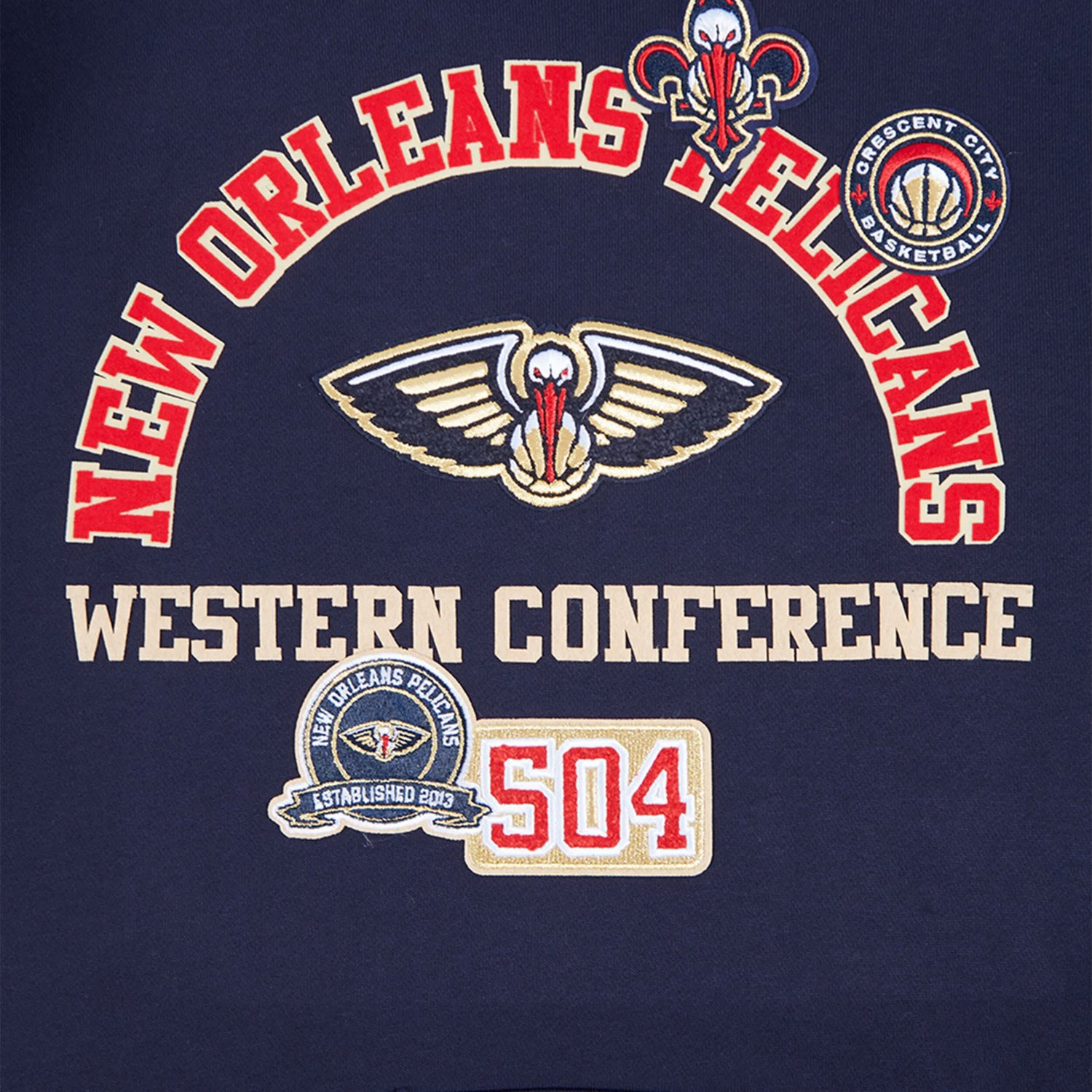 Pro Standard New Orleans Pelicans Area Code Pullover Hoodie - view number 3